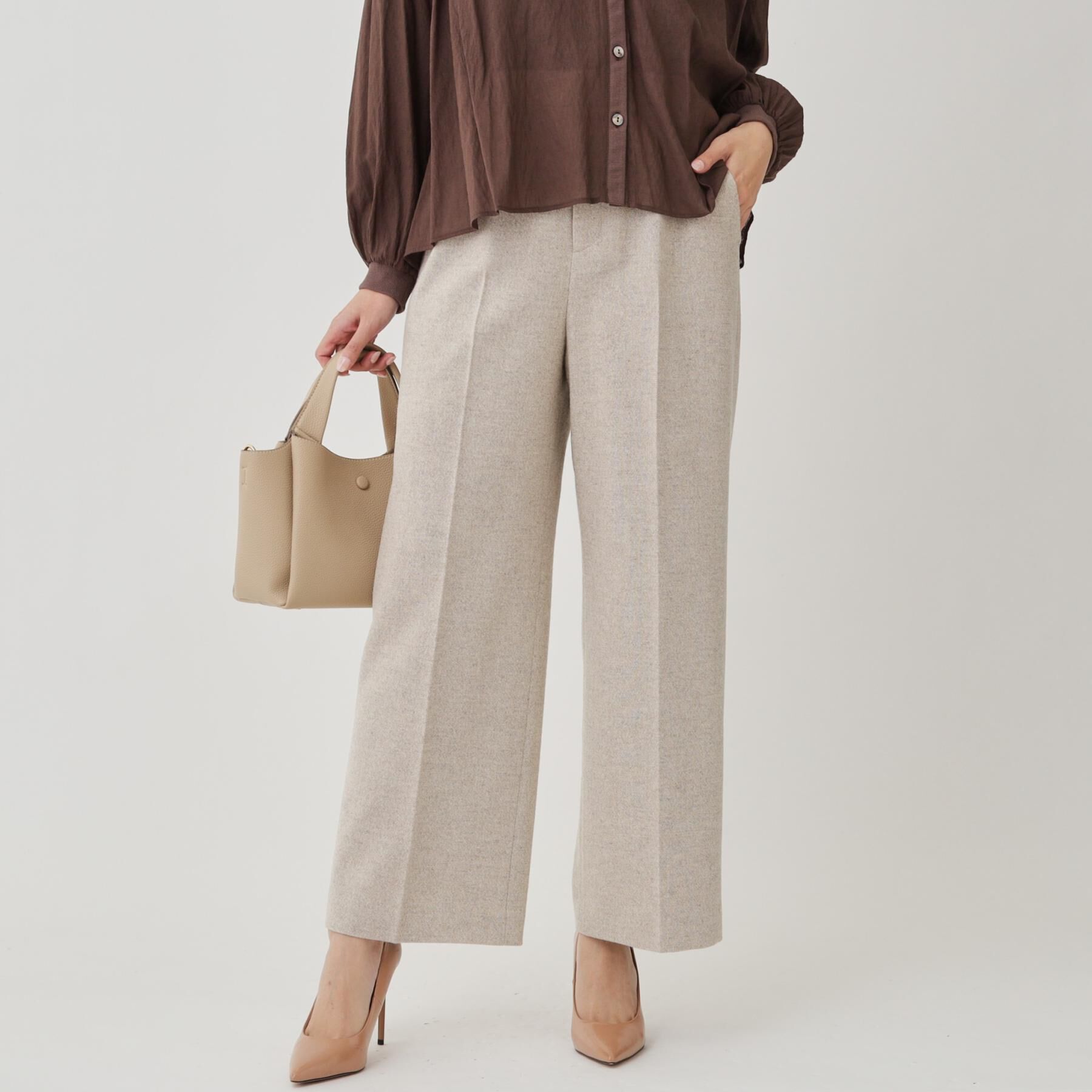 COUP DE CHANCE「【日本製】ラメ入りツイードパンツ」|その他|