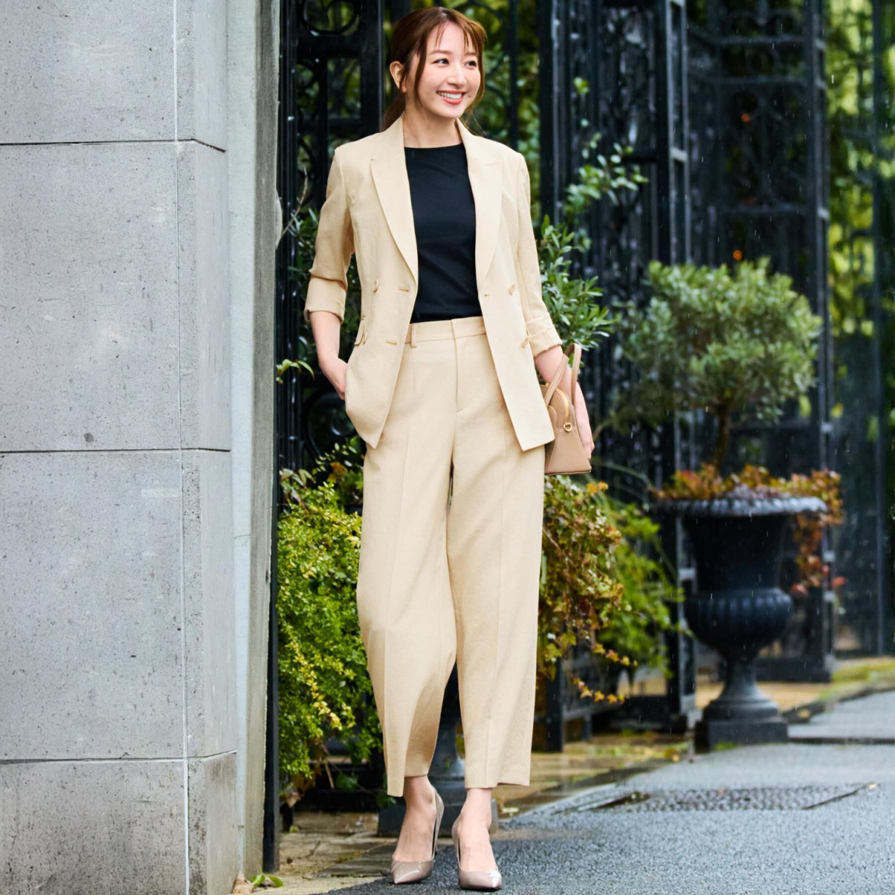 COUP DE CHANCE「【手洗い可／日本製／セットアップ可】セミワイドパンツ」|その他|