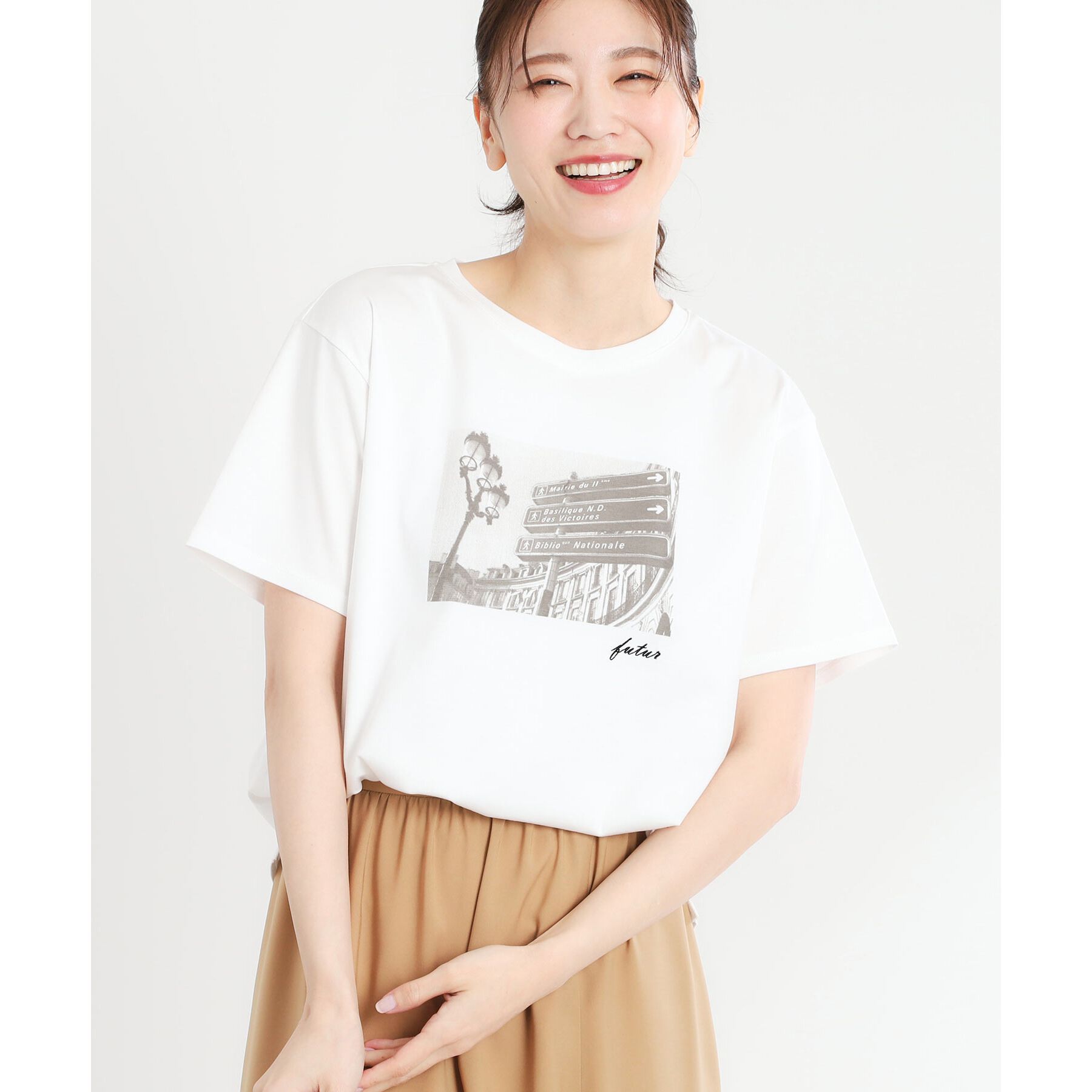 Reflect「【夏SALE／UVカット／接触冷感／マシンウォッシュ可】フォトプリントTシャツ」|Tシャツ・カットソー|
