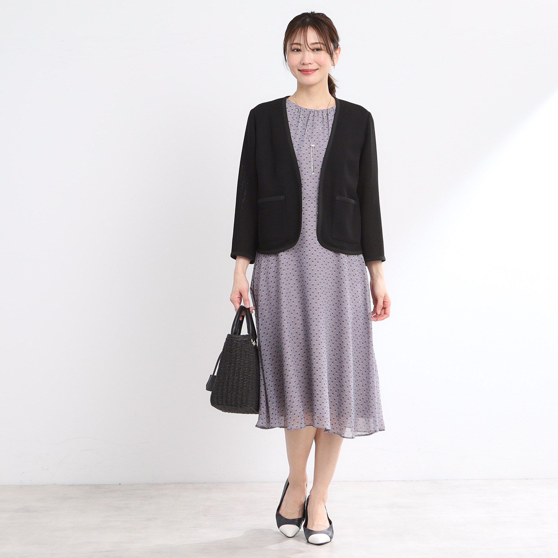 Reflect「【夏SALE／R‐QUALITY／手洗い可】パイピングジャケット」|ノーカラージャケット|