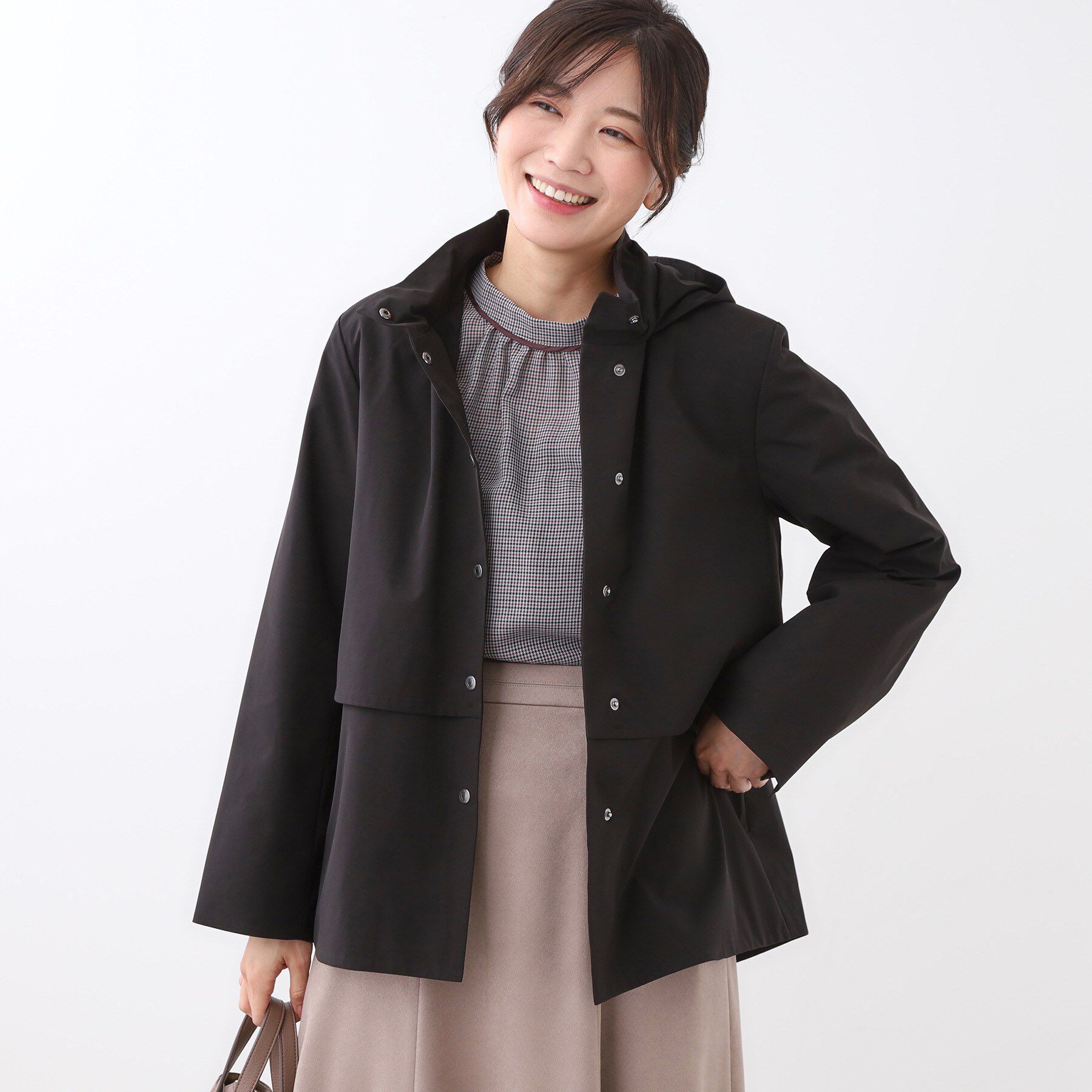 Reflect「【すっきり見え／フード取り外し可／通勤におすすめ◎】ライティアウター」|ブルゾン・スタジャン|