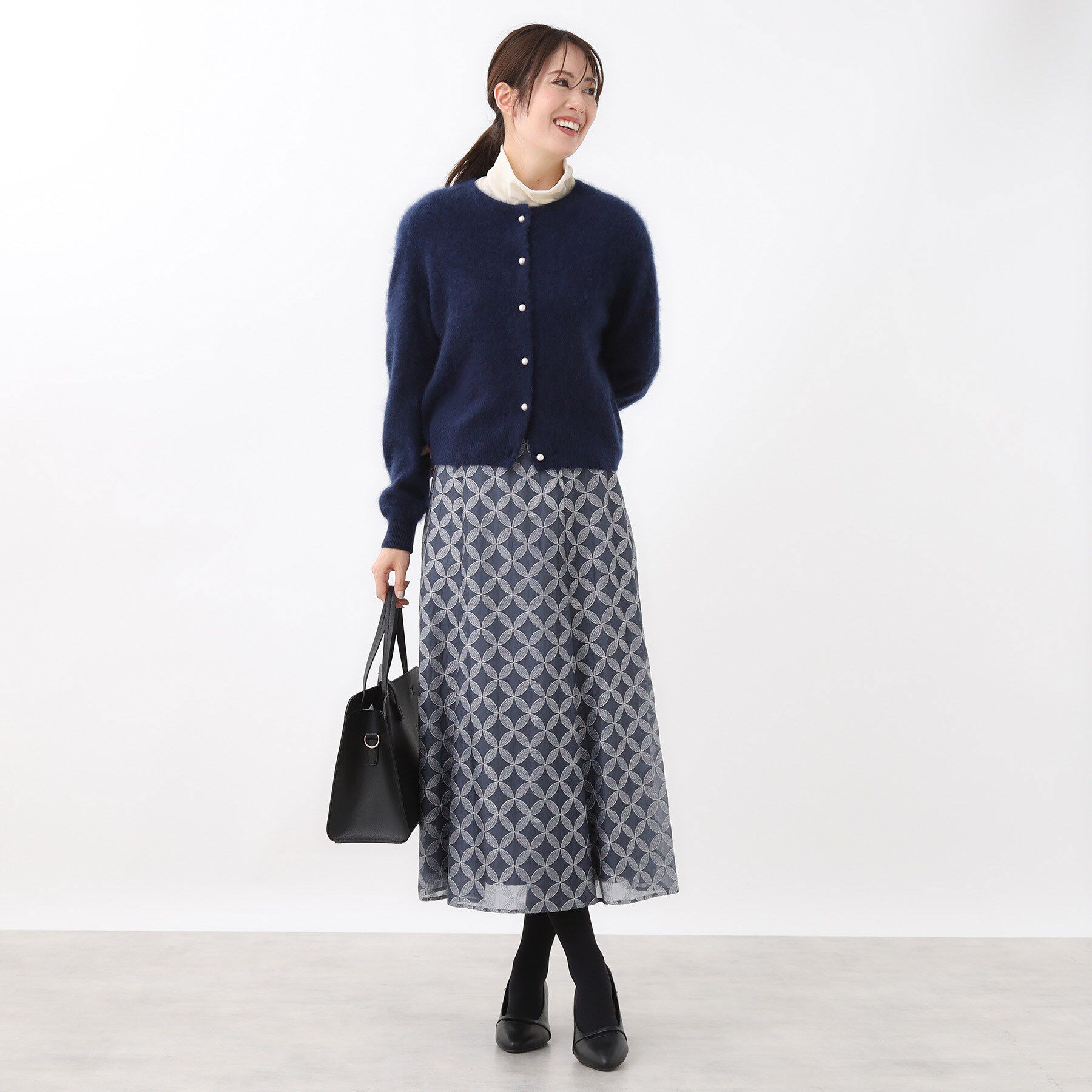 Reflect「【秋映え／カシミヤ100％／プルオーバーとしても◎】ふんわりカーディガン」|カーディガン|