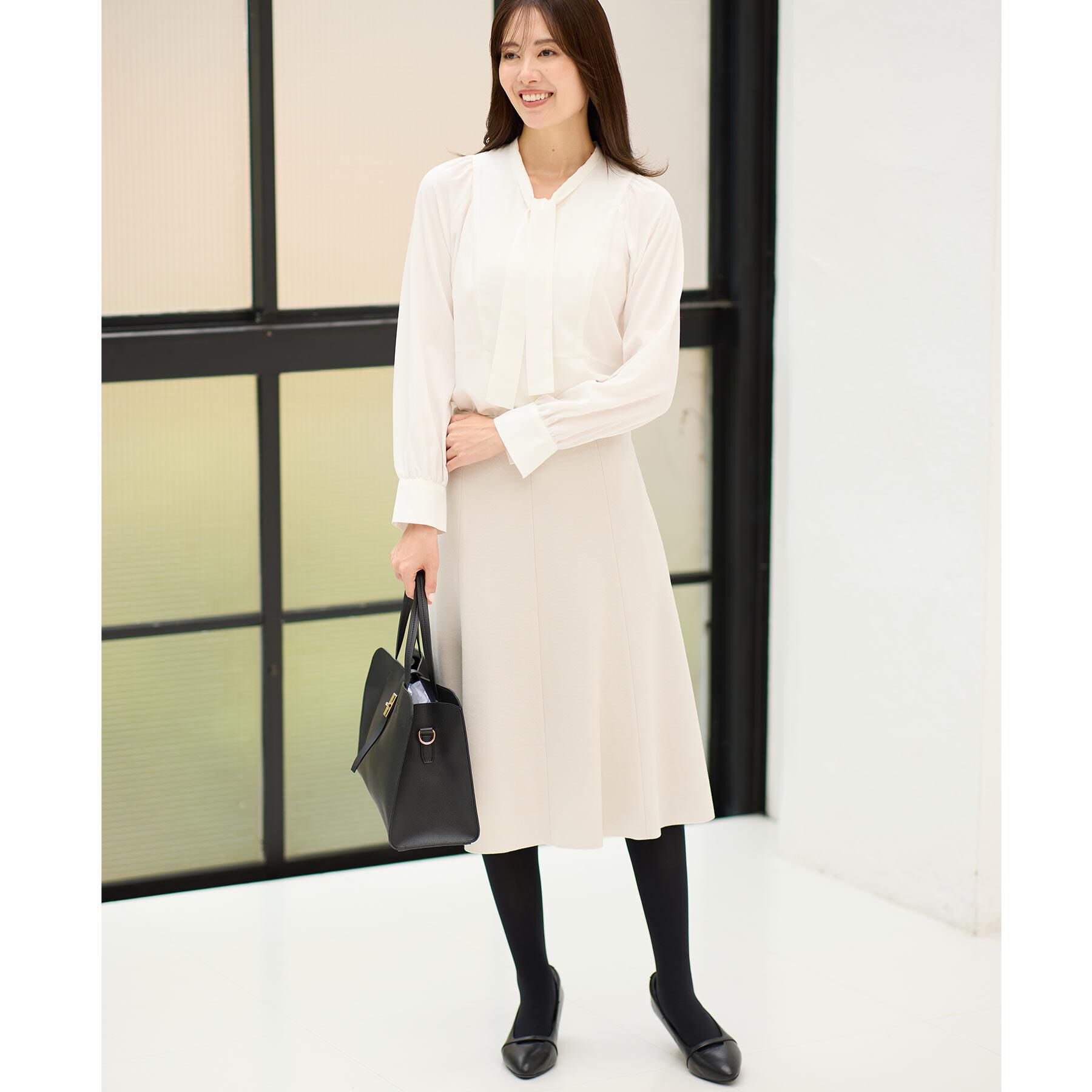 Reflect「【レイヤードに◎】ボウタイブラウス」|シャツ・ブラウス|