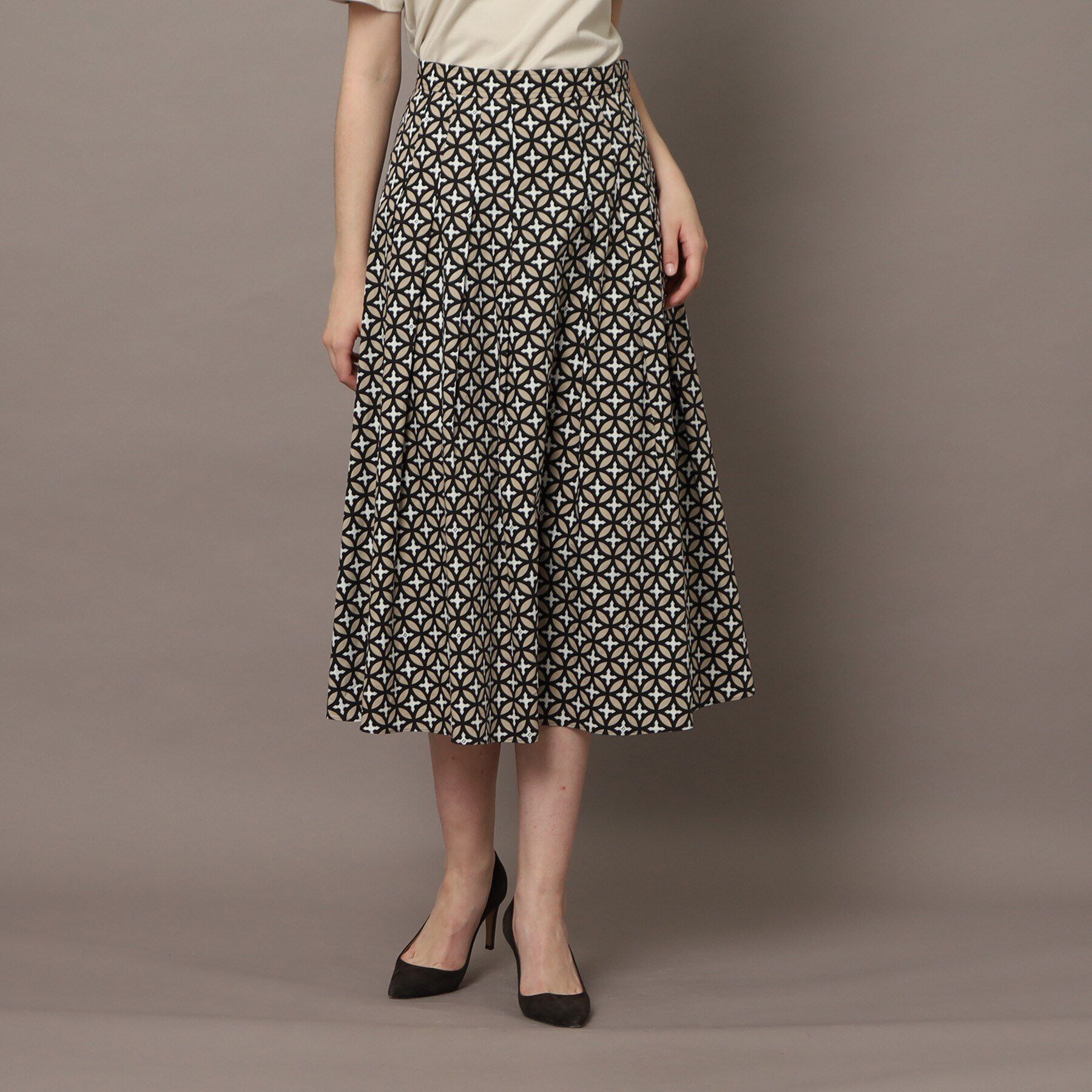 DRESSTERIOR「オーバーラップサークルタックスカート」|スカート|