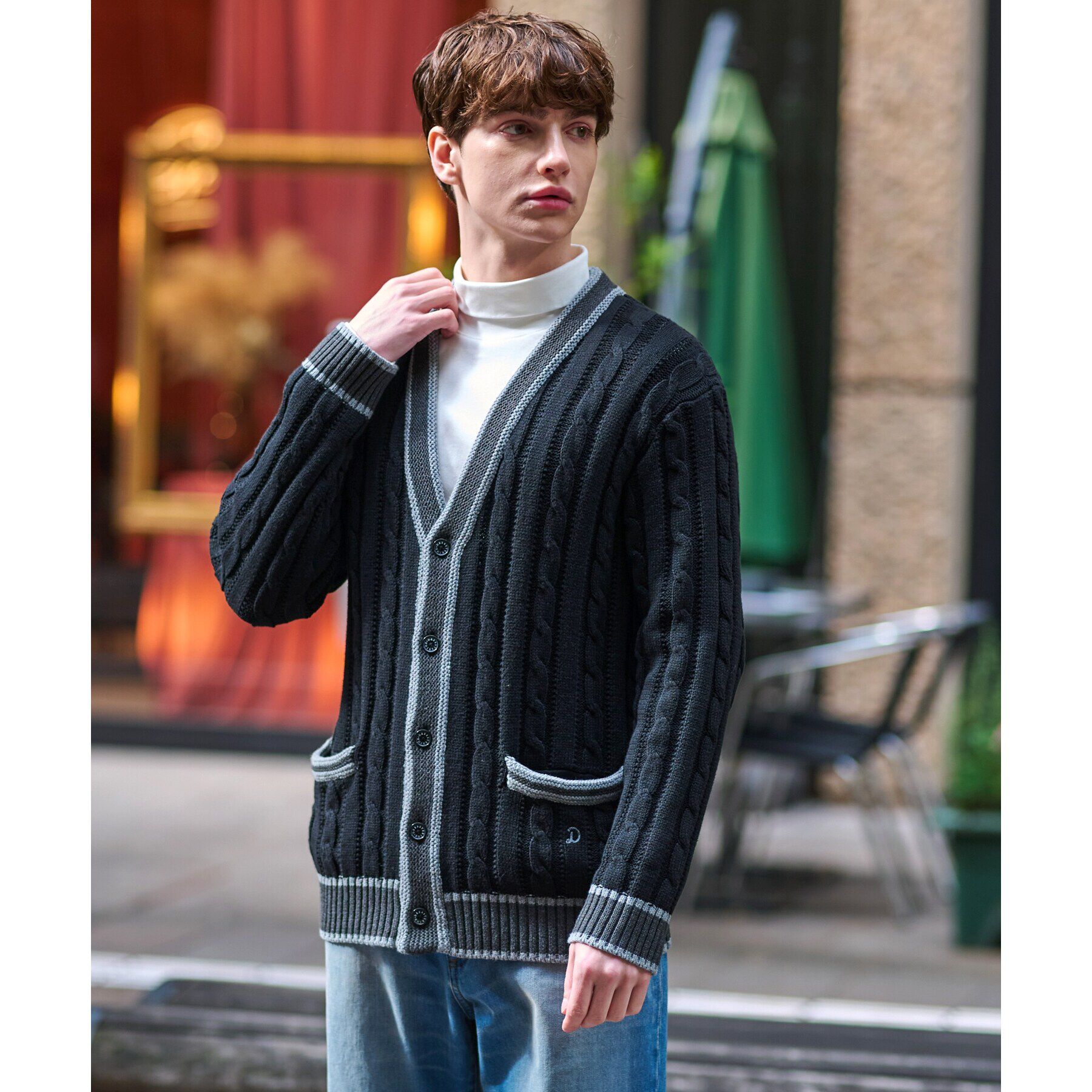 DRESSTERIOR「スプリングチルデン ニットロンドンカーディガン」|カーディガン|