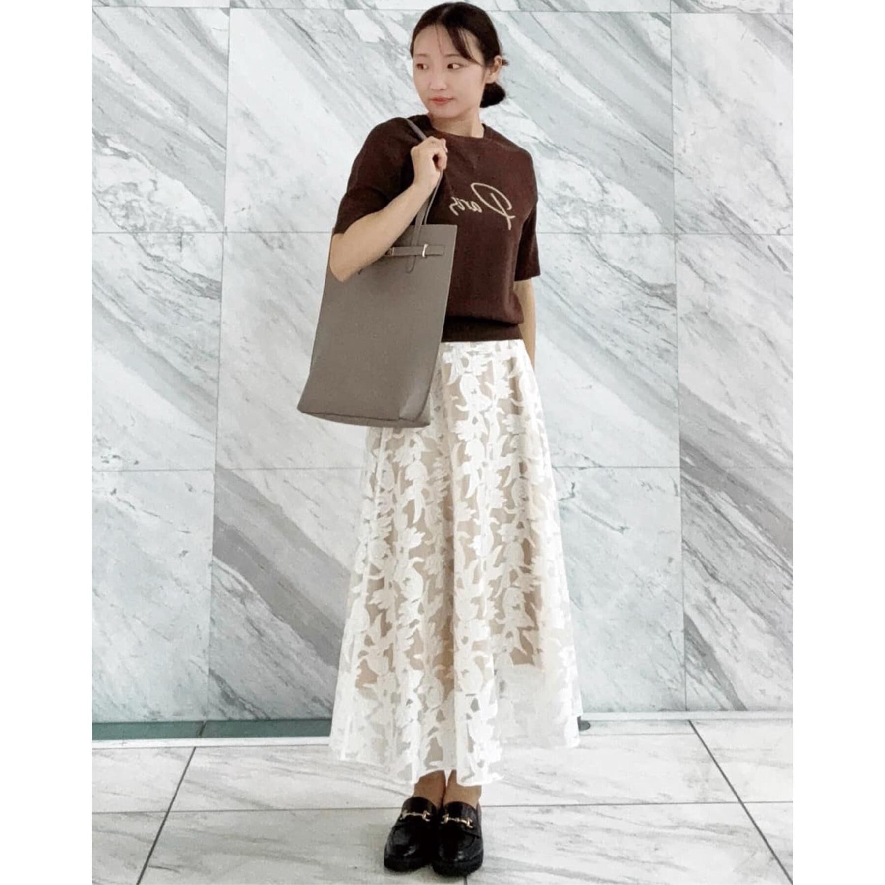 DRESSTERIOR「【きれいめ/裏地取り外し可】シアージャカードスカート」|スカート|