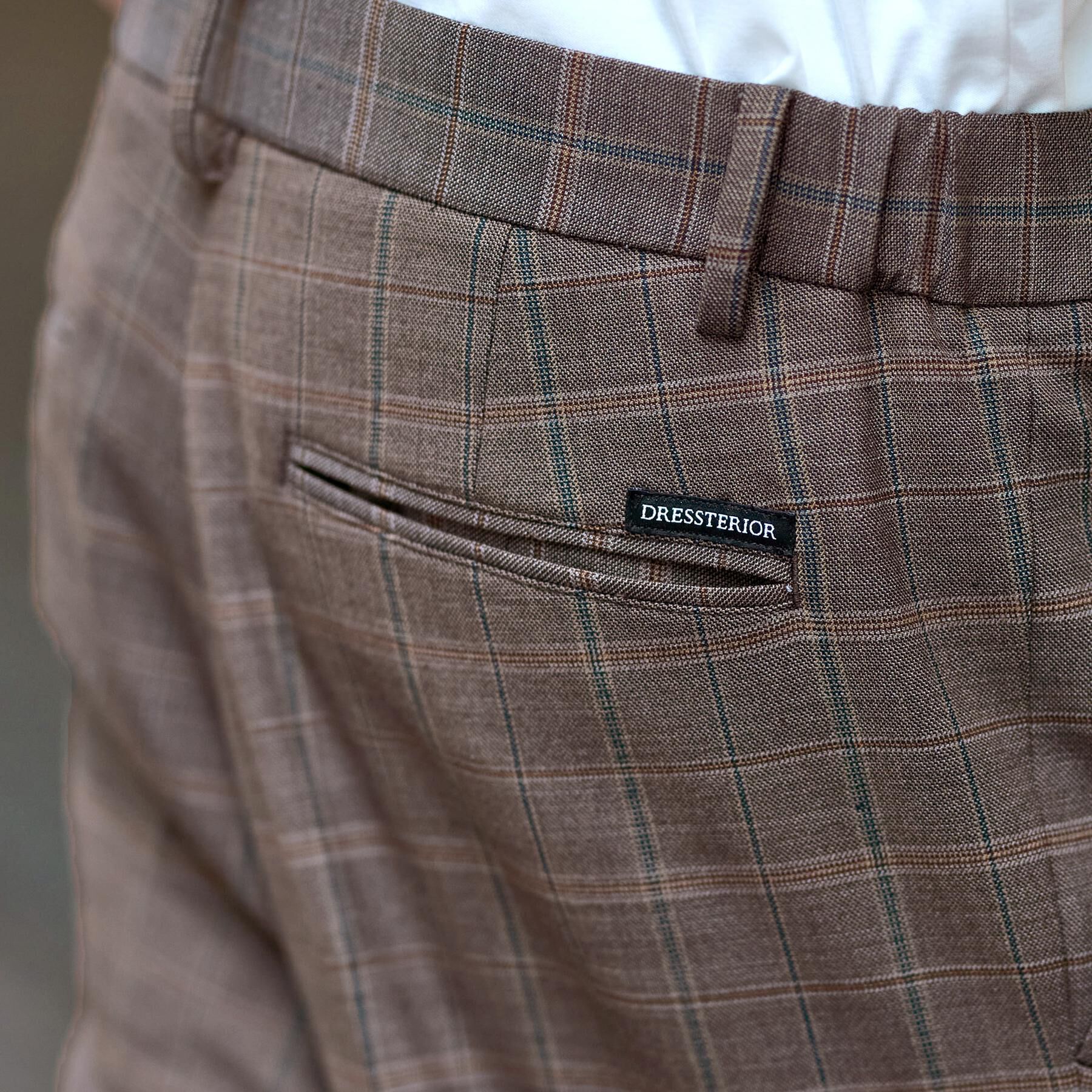 DRESSTERIOR「【セットアップ可】2WAYストレッチ チェック SET UP ワイドパンツ」|その他|