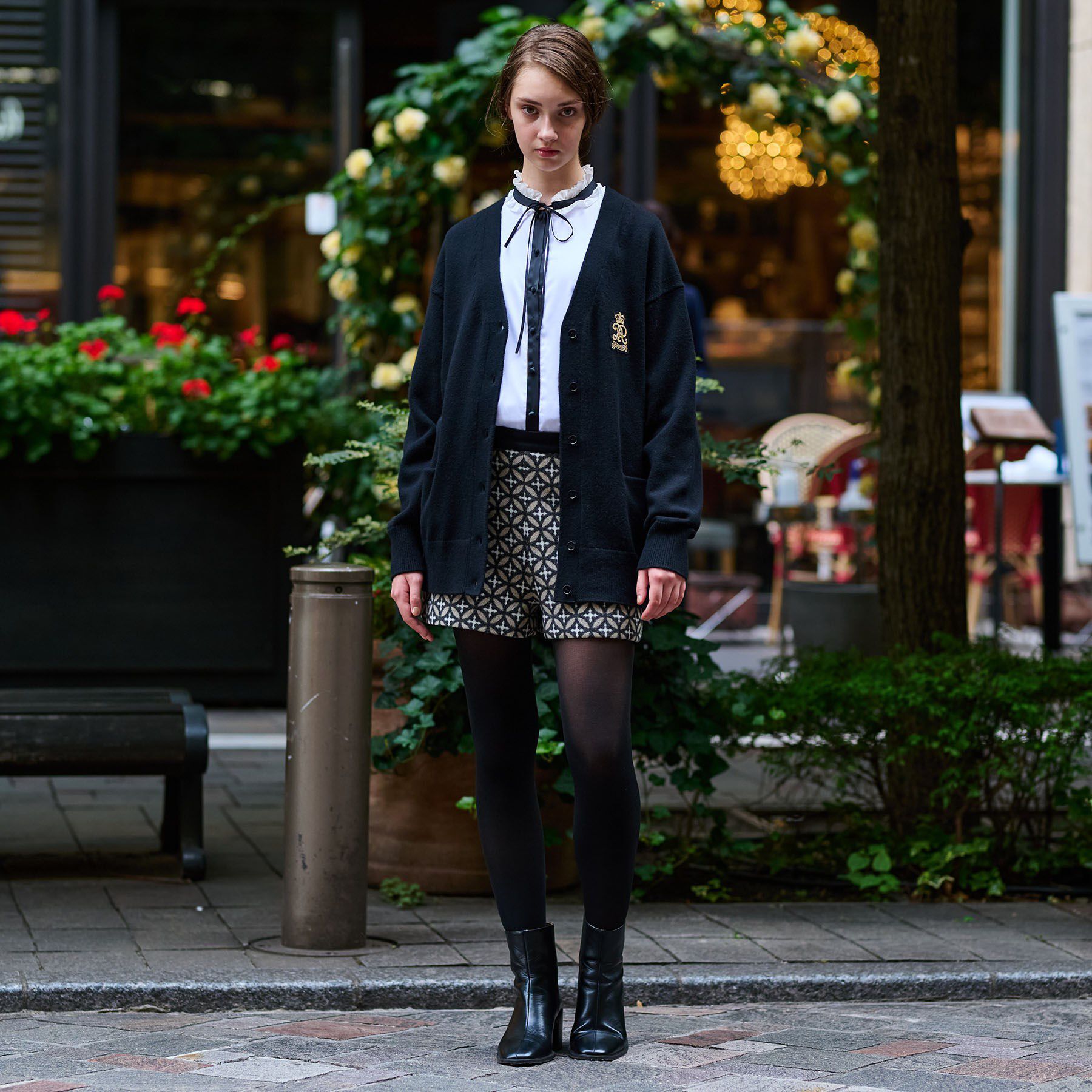 DRESSTERIOR「レタードニットカーディガン」|カーディガン|