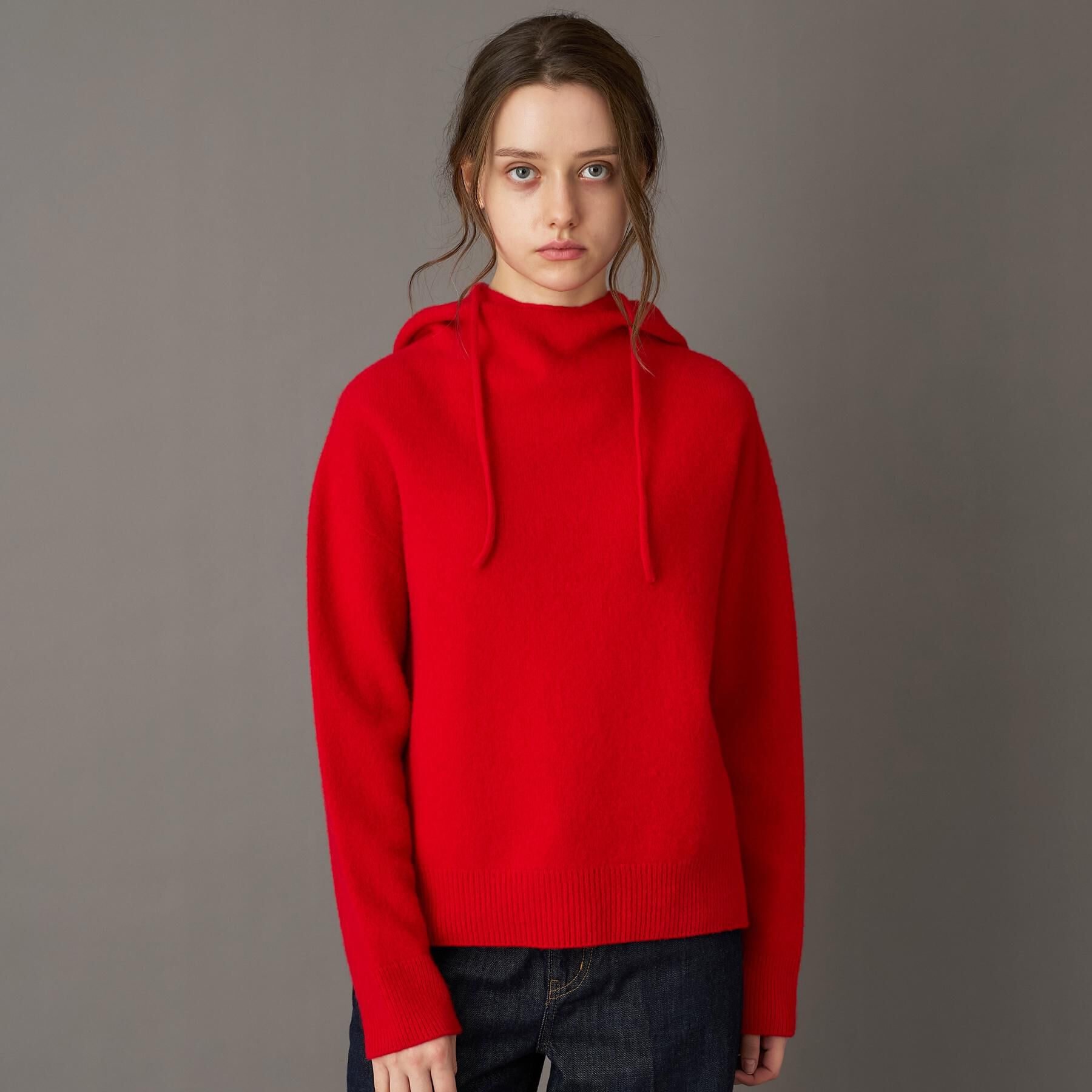 DRESSTERIOR「カシミヤブレンドフードニット」|ニット・セーター|