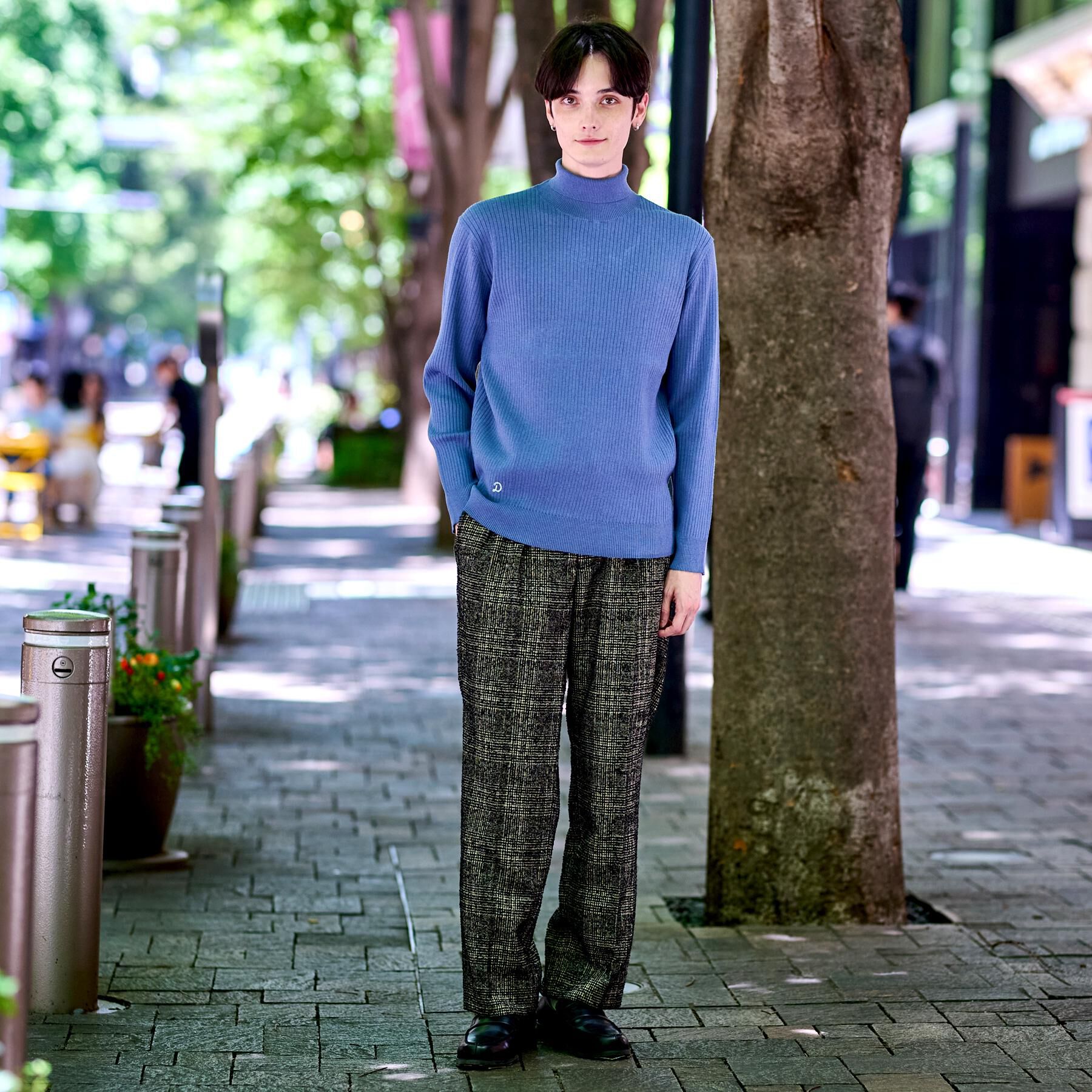 DRESSTERIOR「ワイドリブ タートルネックニット」|ニット・セーター|