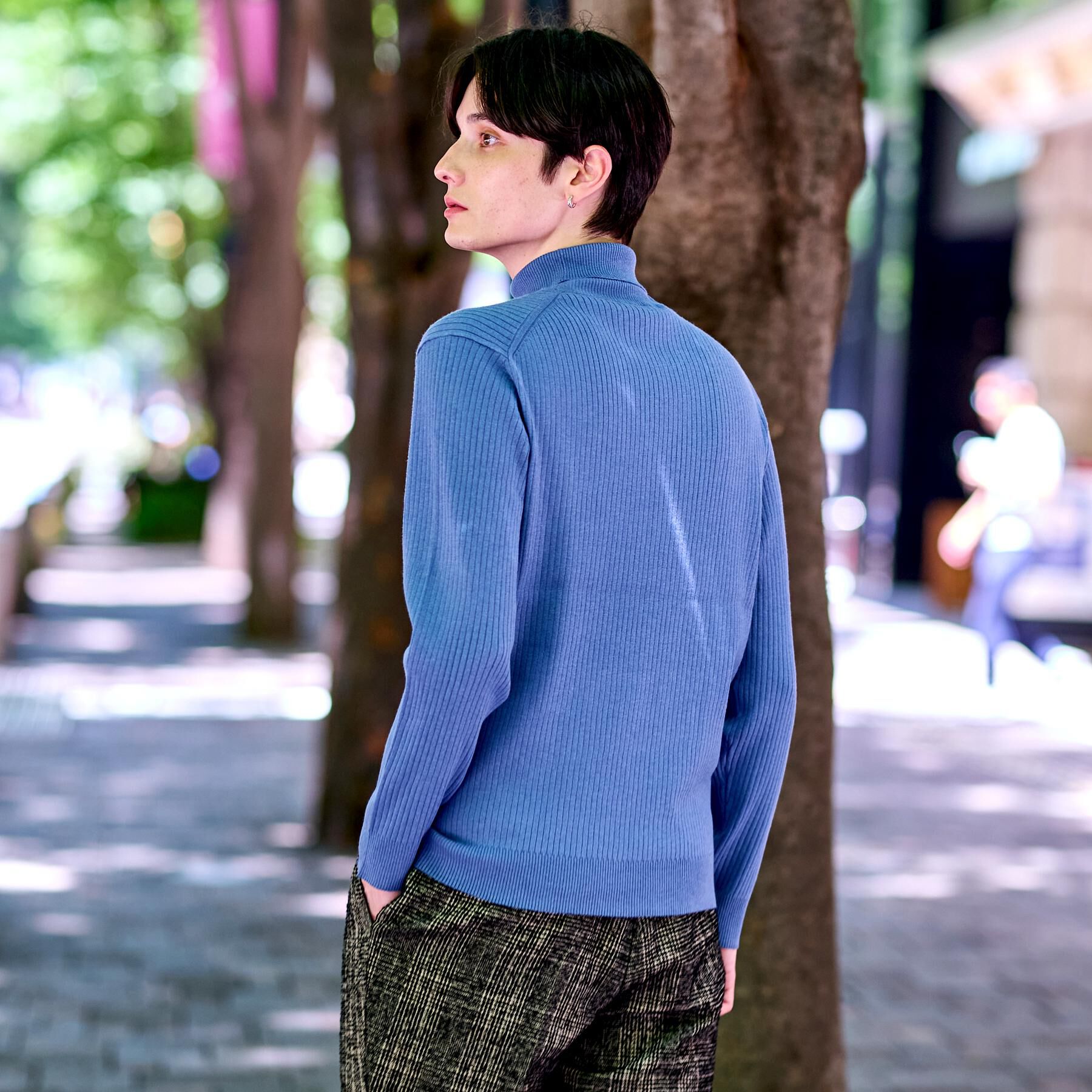 DRESSTERIOR「ワイドリブ タートルネックニット」|ニット・セーター|