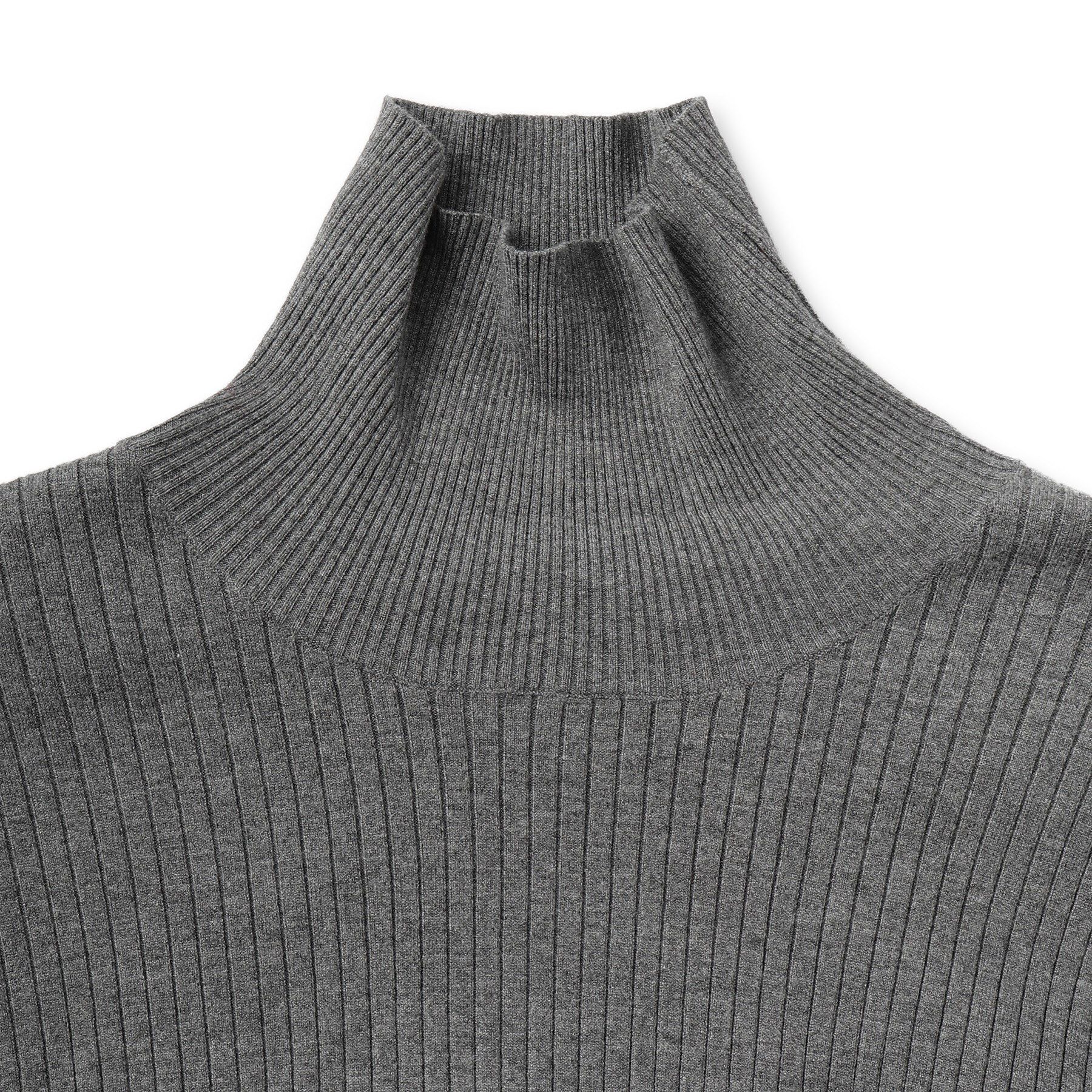 DRESSTERIOR「ワイドリブ タートルネックニット」|ニット・セーター|
