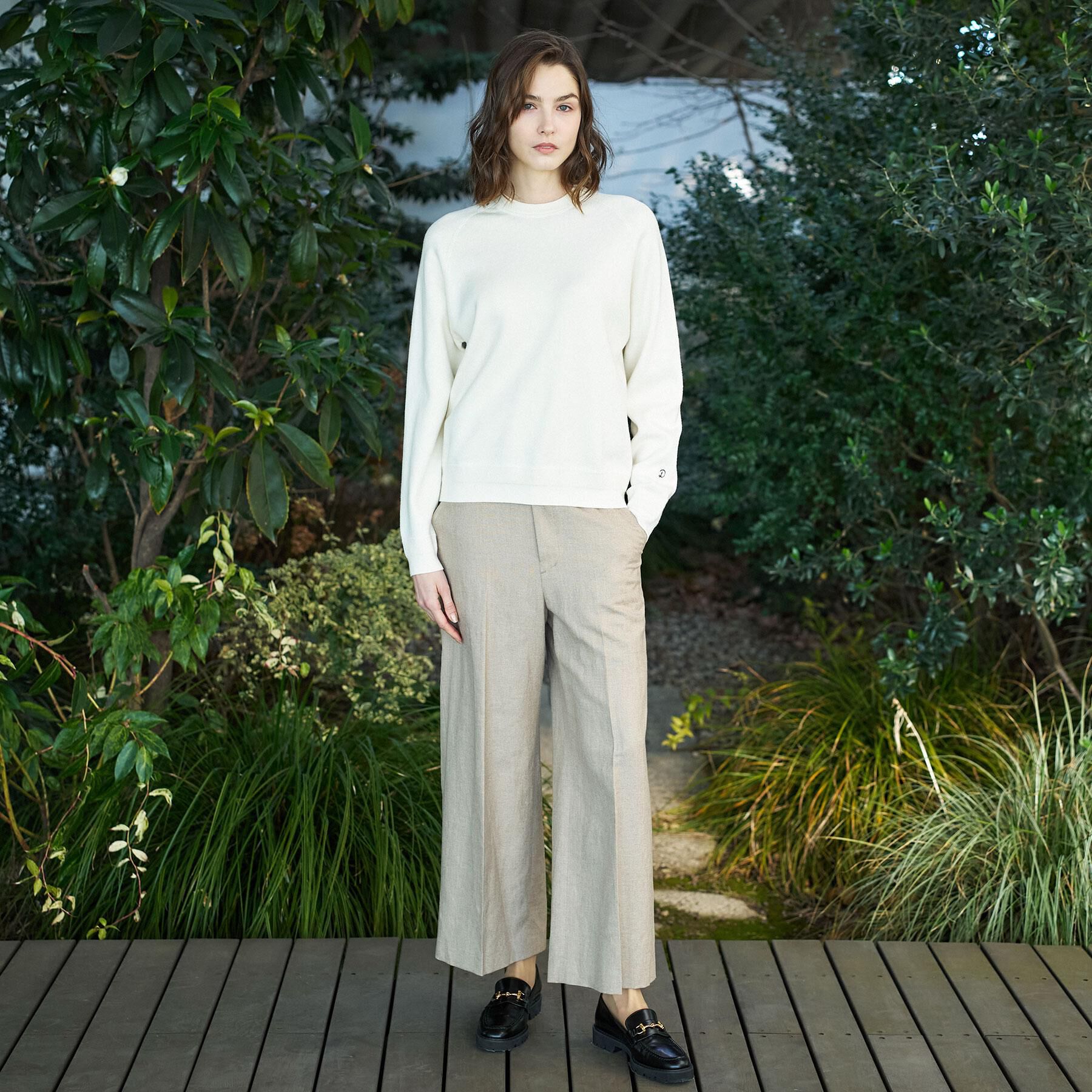 DRESSTERIOR「ウォッシャブルコットンカシミヤプルオーバーニット」|ニット・セーター|