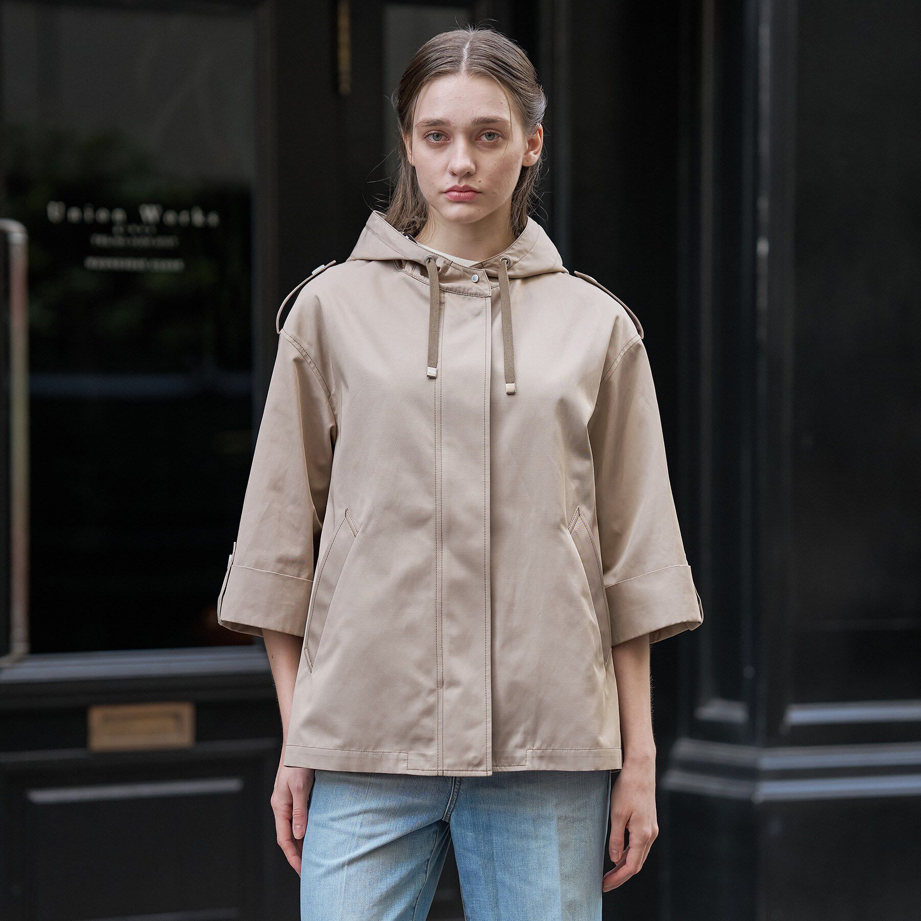 DRESSTERIOR「【ウォッシャブル/撥水素材】Ａライン ショートモッズコート」|ブルゾン・スタジャン|