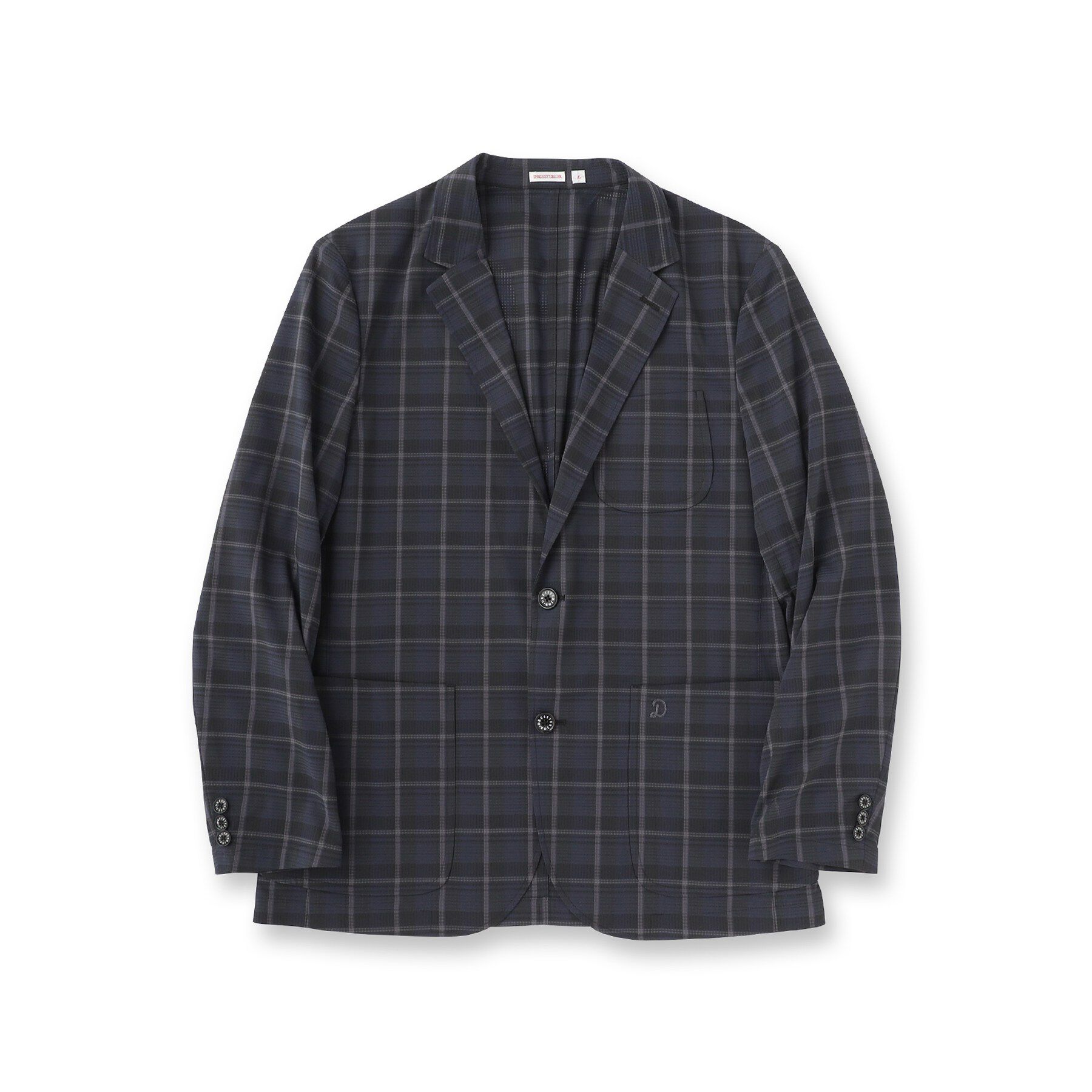 DRESSTERIOR「【セットアップ可/ウォッシャブル/高通気性】DotAir チェックジャケット」|テーラードジャケット|