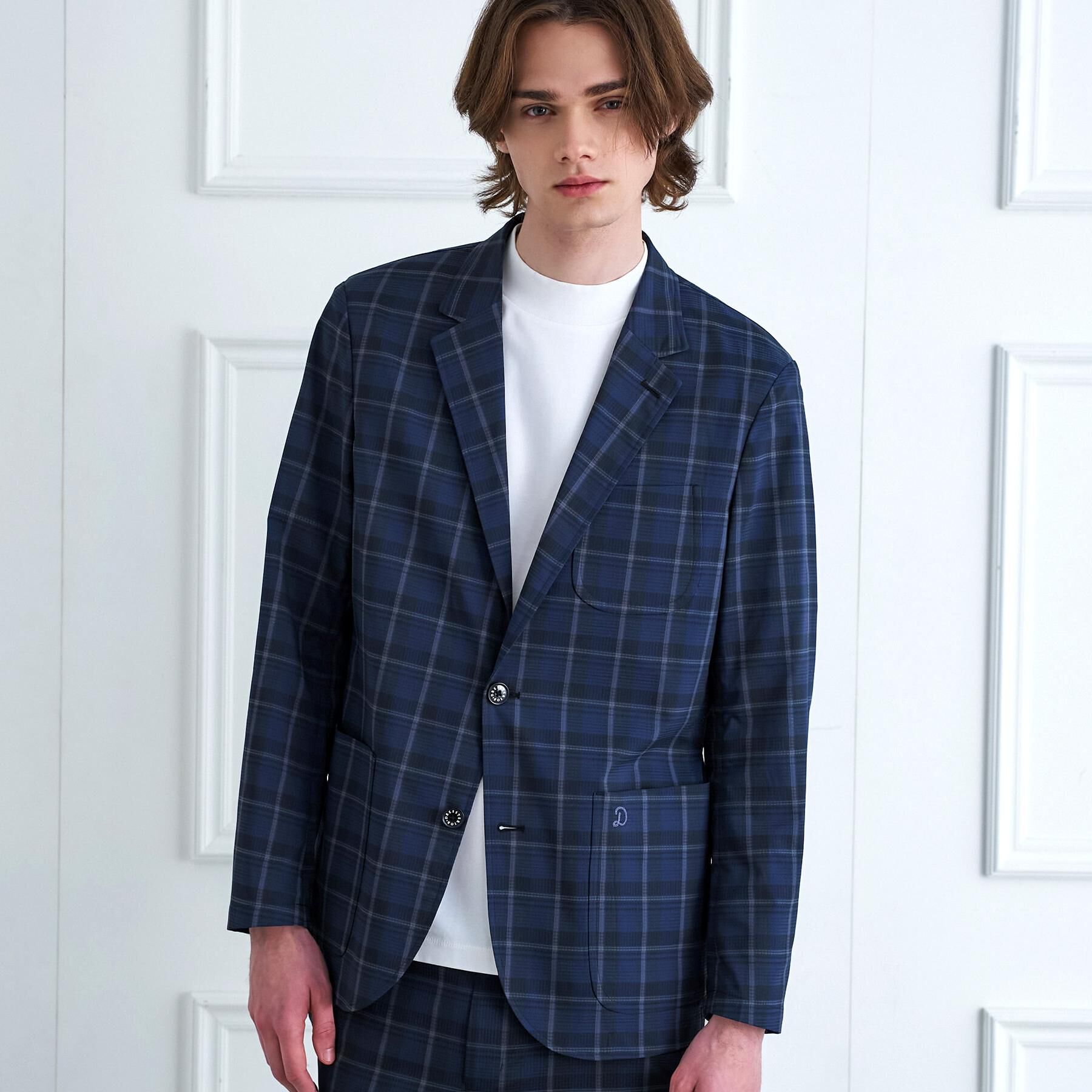 DRESSTERIOR「【セットアップ可/ウォッシャブル/高通気性】DotAir チェックジャケット」|テーラードジャケット|