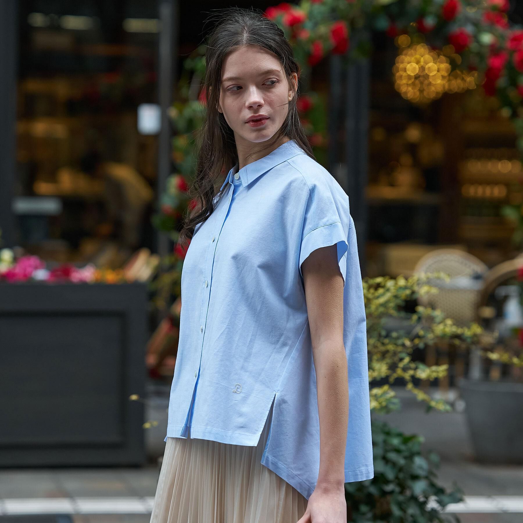 DRESSTERIOR「【毎年人気/ウォッシャブル】バックフレアオックスシャツ」|シャツ・ブラウス|