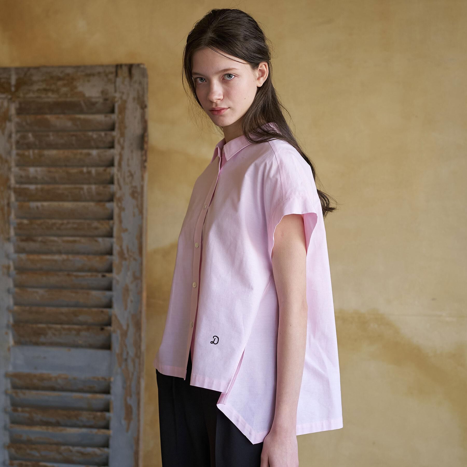 DRESSTERIOR「【毎年人気/ウォッシャブル】バックフレアオックスシャツ」|シャツ・ブラウス|ライトピンク(070