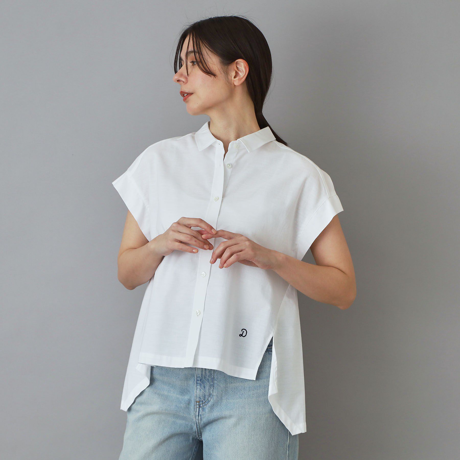 DRESSTERIOR「【毎年人気/ウォッシャブル】バックフレアオックスシャツ」|シャツ・ブラウス|