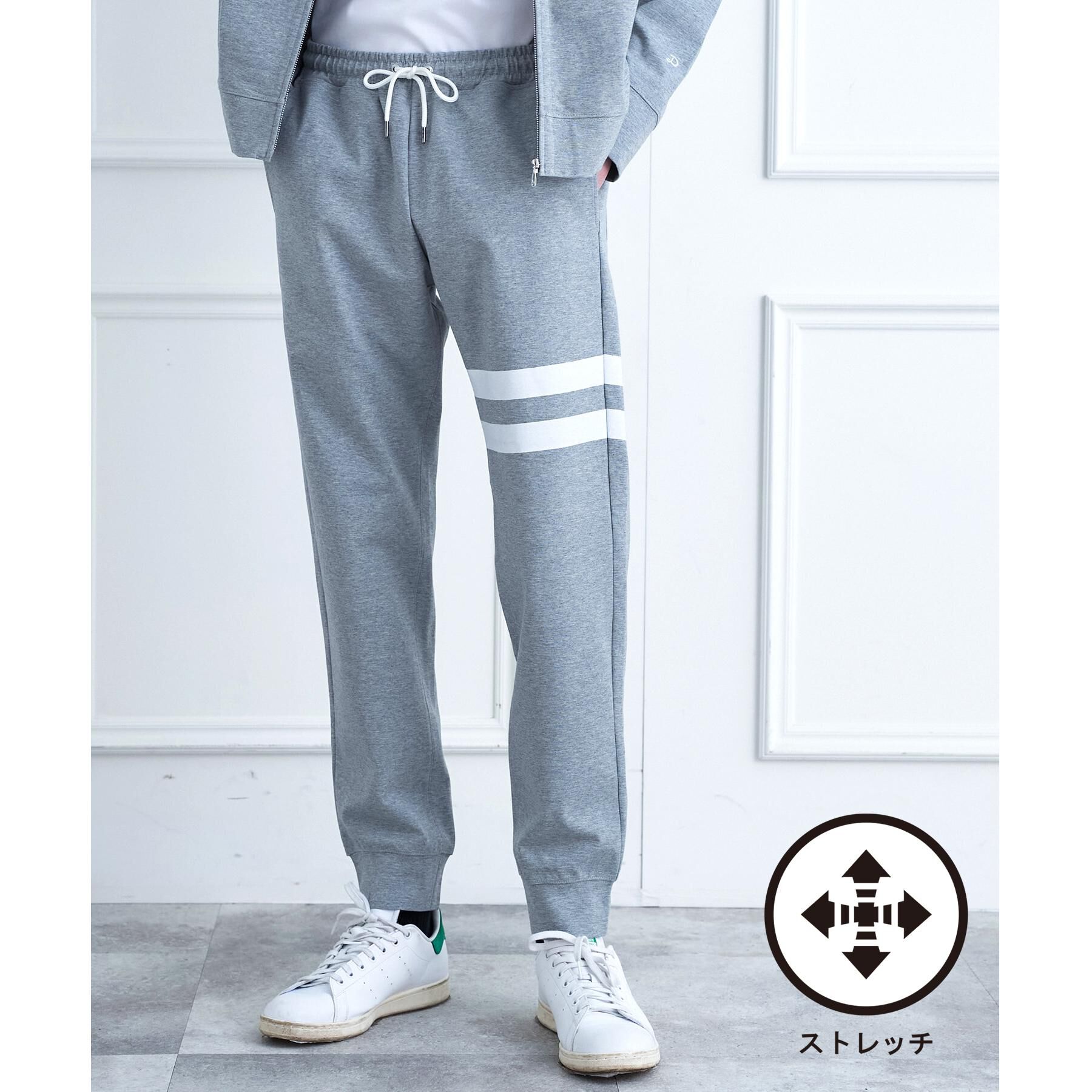 DRESSTERIOR「【接触冷感/セットアップ可/Safari5月号掲載/ウォッシャブル】ドライタッチ ハイカウントジョガ」|その他|グレー(012)