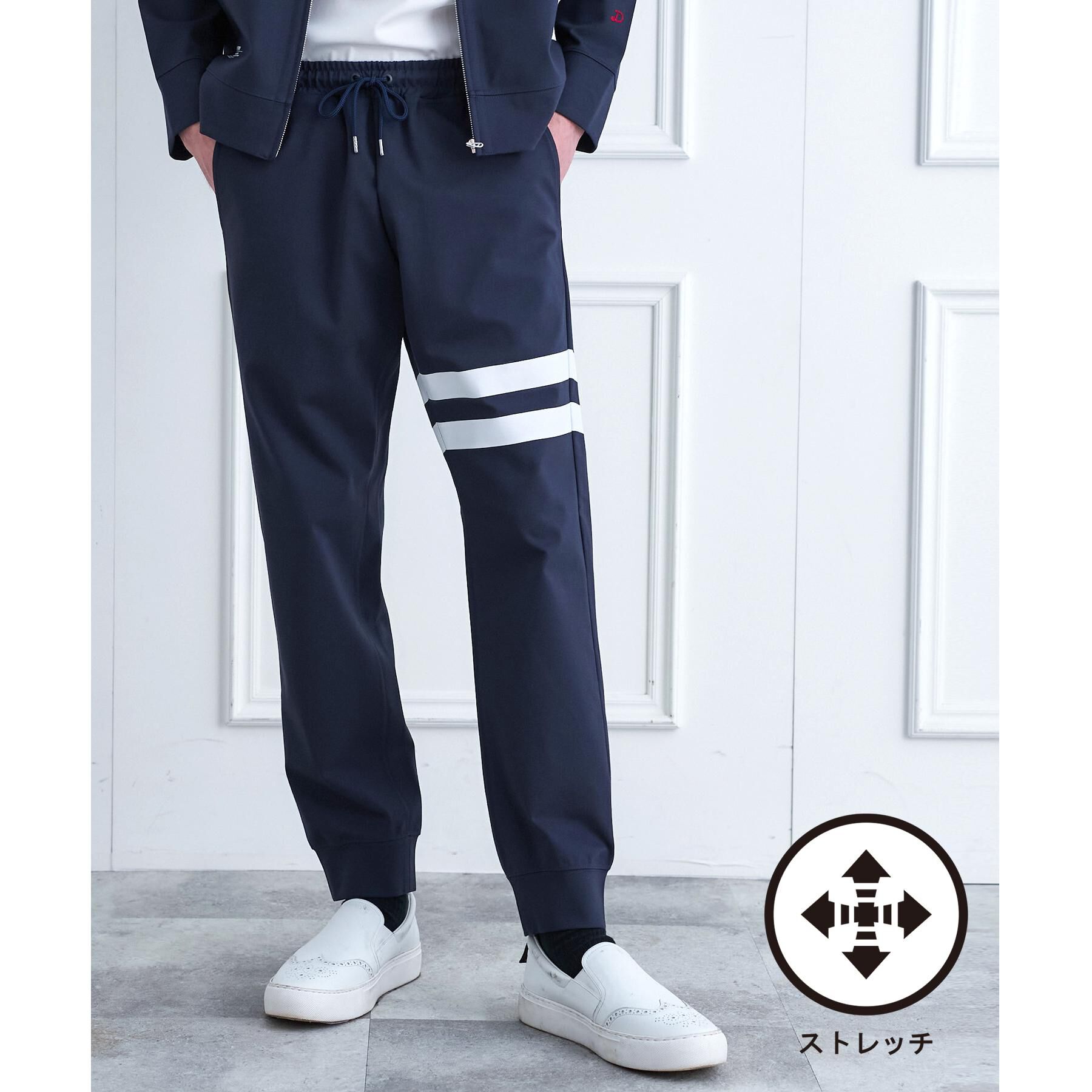 DRESSTERIOR「【接触冷感/セットアップ可/Safari5月号掲載/ウォッシャブル】ドライタッチ ハイカウントジョガ」|その他|ネイビー(094)
