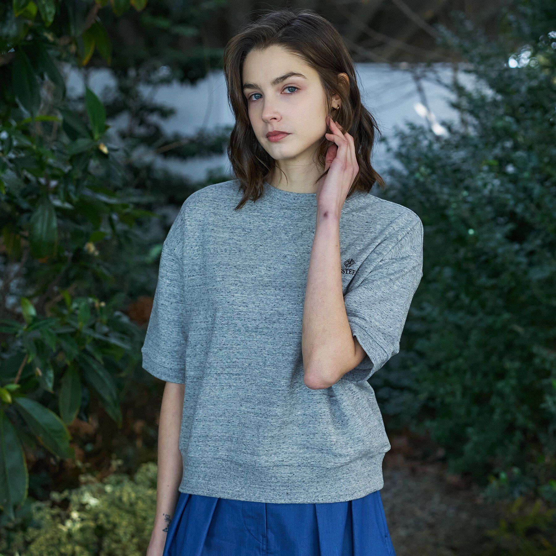 DRESSTERIOR「【セットアップ可/ウォッシャブル】ストレッチ裏毛ハーフスリーブプルオーバー」|Tシャツ・カットソー|