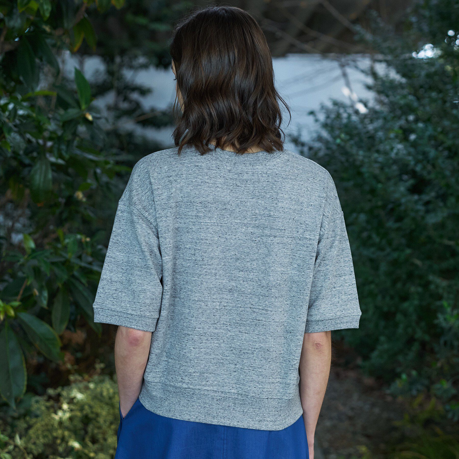 DRESSTERIOR「【セットアップ可/ウォッシャブル】ストレッチ裏毛ハーフスリーブプルオーバー」|Tシャツ・カットソー|