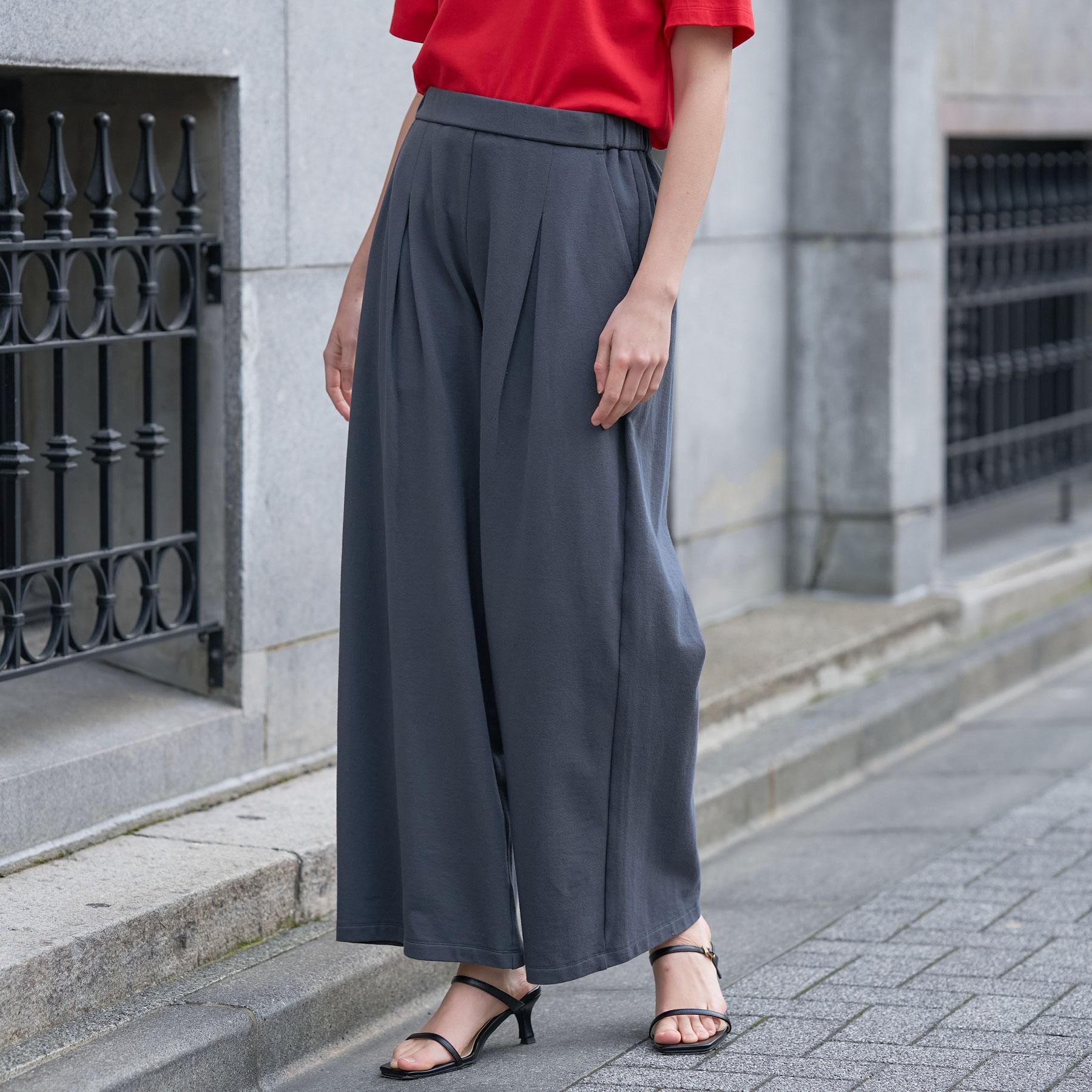 DRESSTERIOR「【セットアップ可】フレンチテリー ワイドパンツ」|その他|