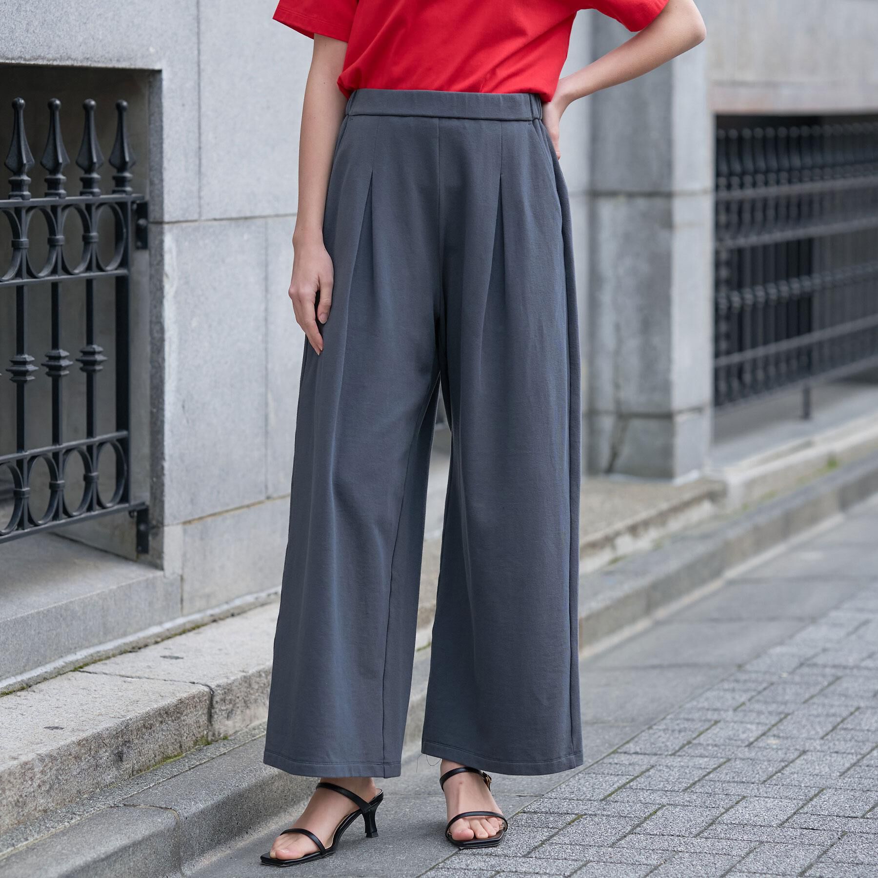 DRESSTERIOR「【セットアップ可】フレンチテリー ワイドパンツ」|その他|