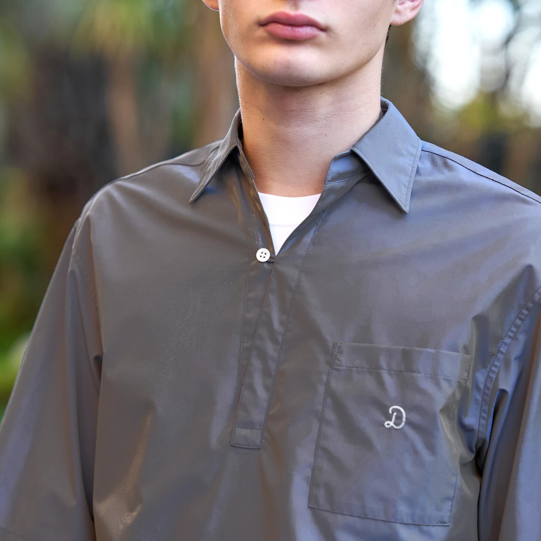 DRESSTERIOR「イージーケア シャツプルオーバー」|シャツ・ブラウス|