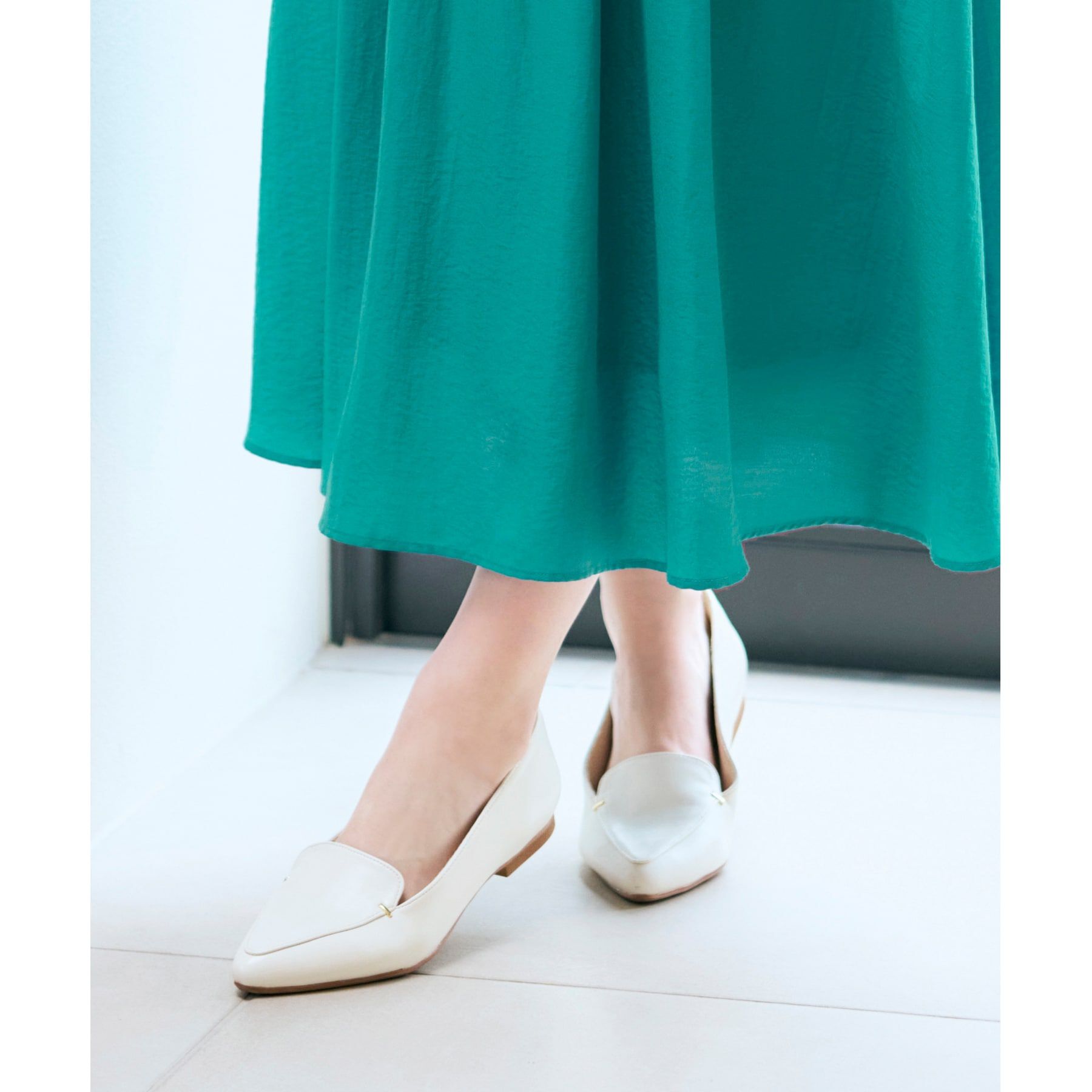 grove「メタルパーツローファーパンプス【晴雨兼用】」|その他|オフホワイト(003