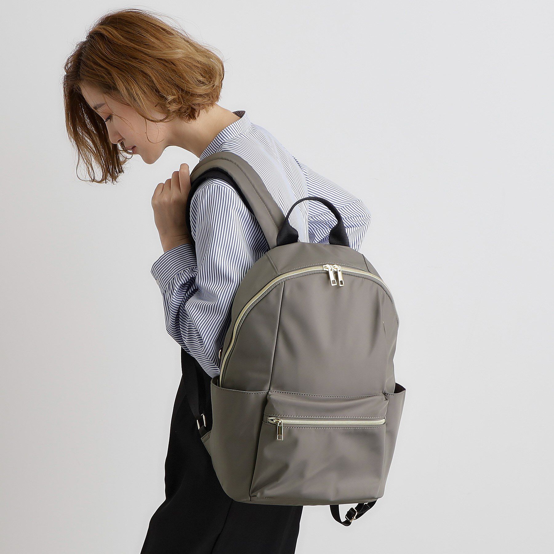 grove「【雑誌掲載/インスタ企画】人間工学撥水多機能リュック」|リュック|