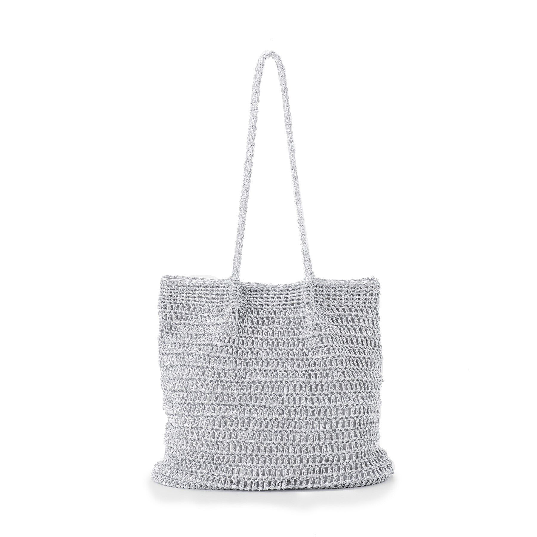 grove「ラメコードタックハンドルトート」|トートバッグ|