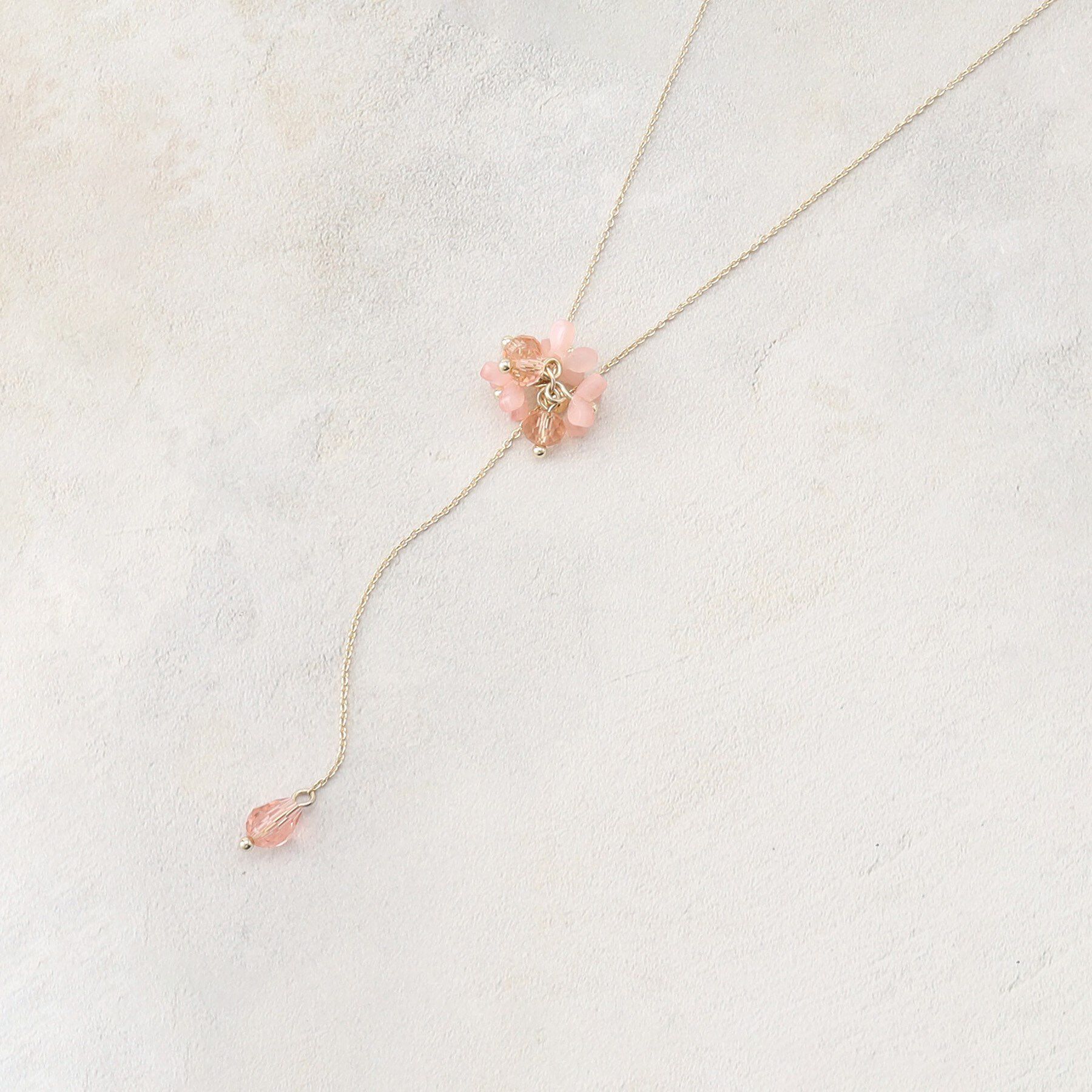 grove「フラワーモチーフスライドネックレス」|ネックレス|