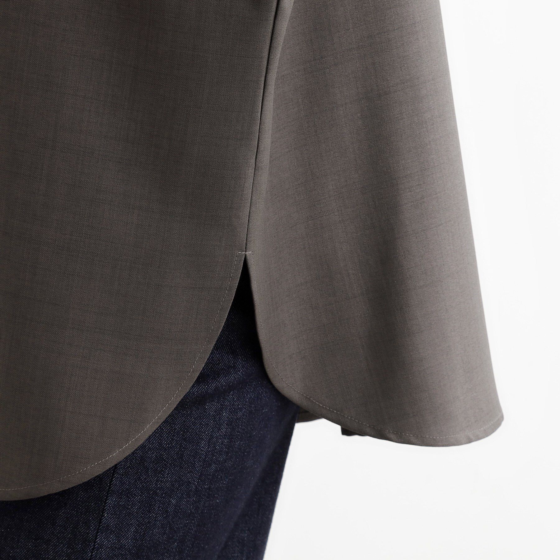 grove「【カセット服/選べる着丈】洗濯機で洗えるオーバーシャツ」|シャツ・ブラウス|