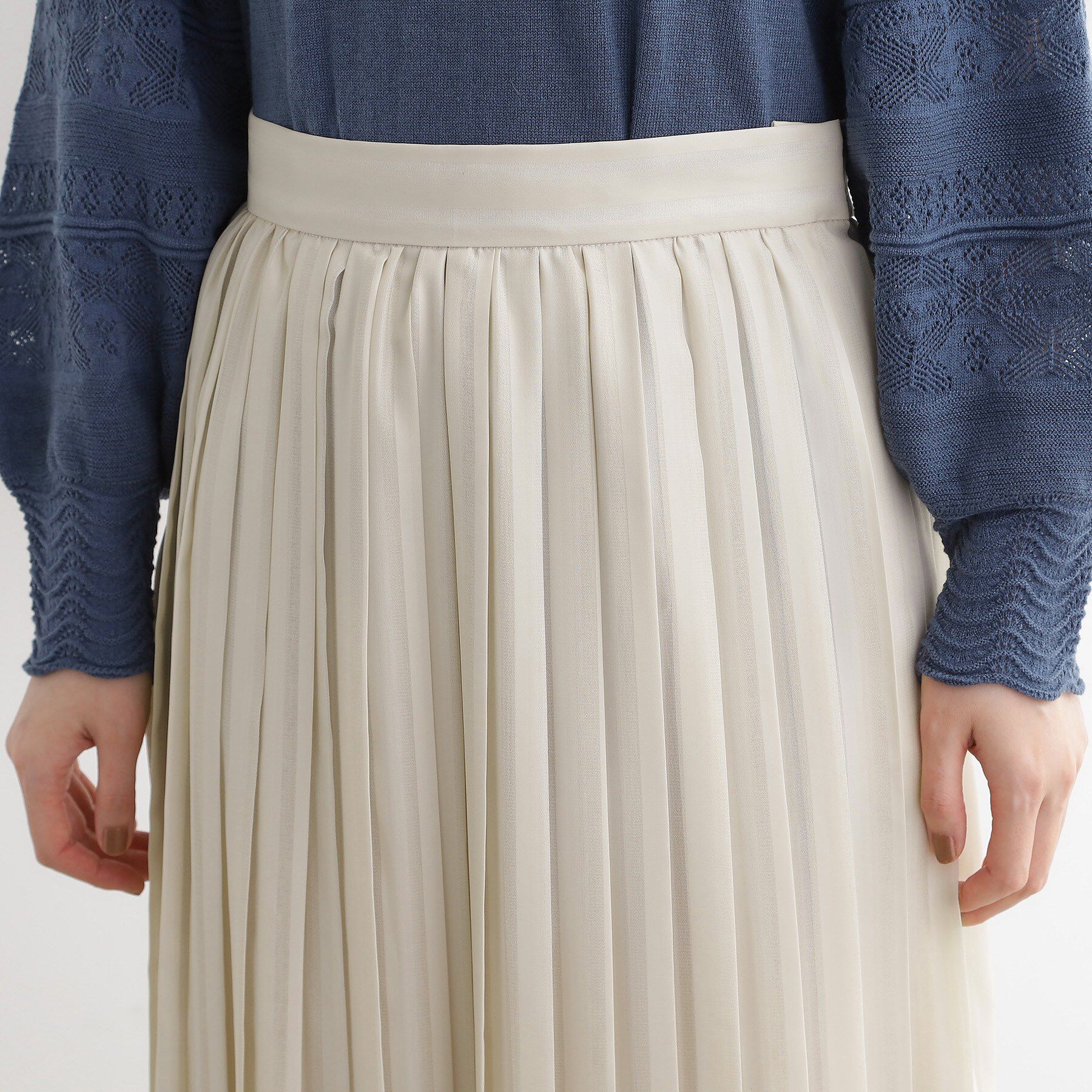 grove「【洗える】ひらりとゆれる　上品プリーツスカート」|スカート|