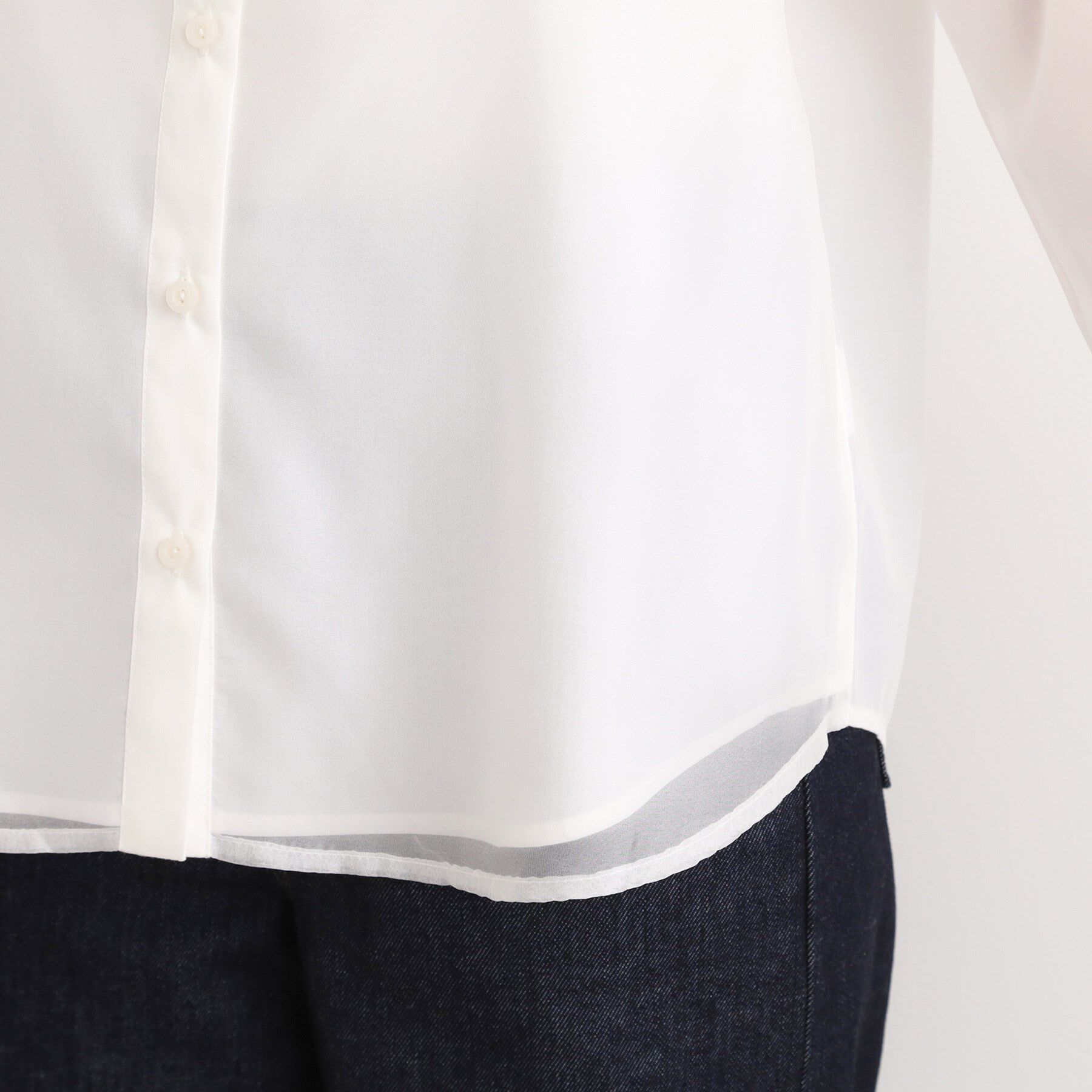 grove「オーガンジーレイヤードシャツ」|シャツ・ブラウス|