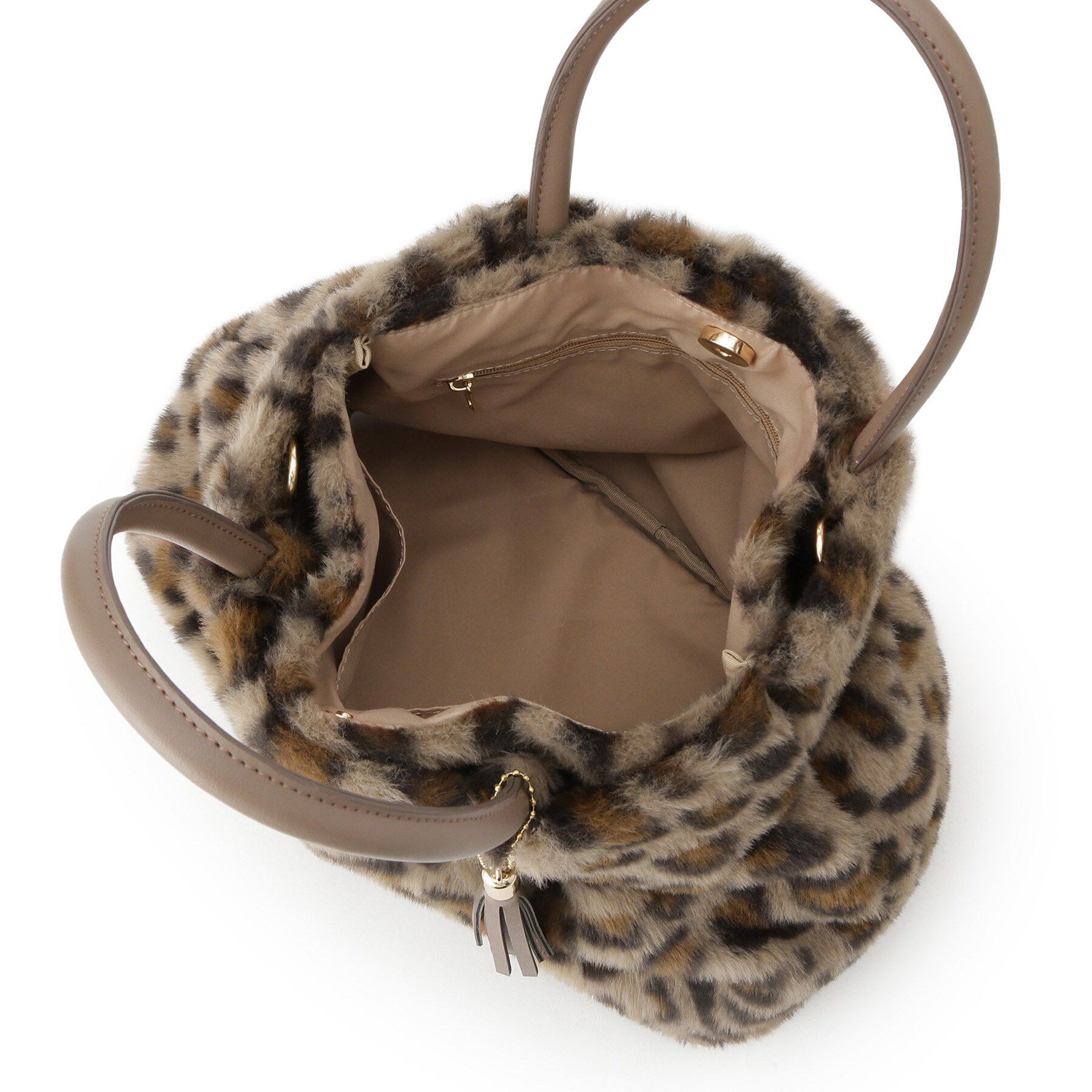 grove「タックタッセルエコファー2WAYトート」|トートバッグ|