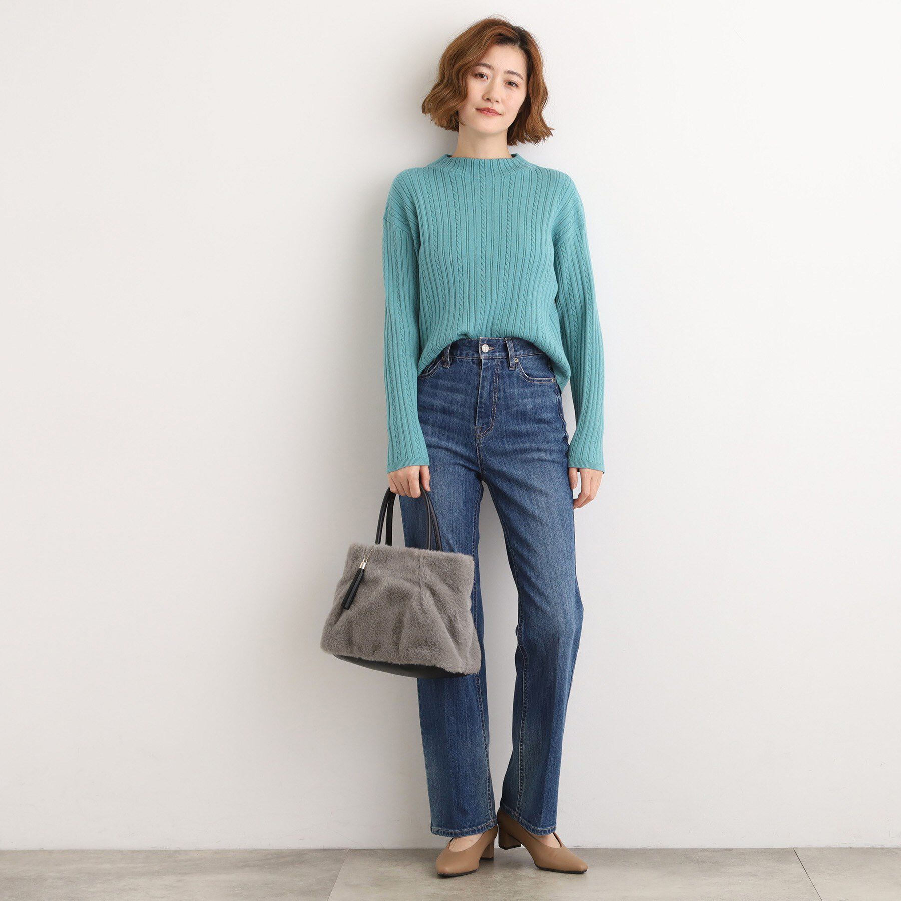 grove「タックタッセルエコファー2WAYトート」|トートバッグ|