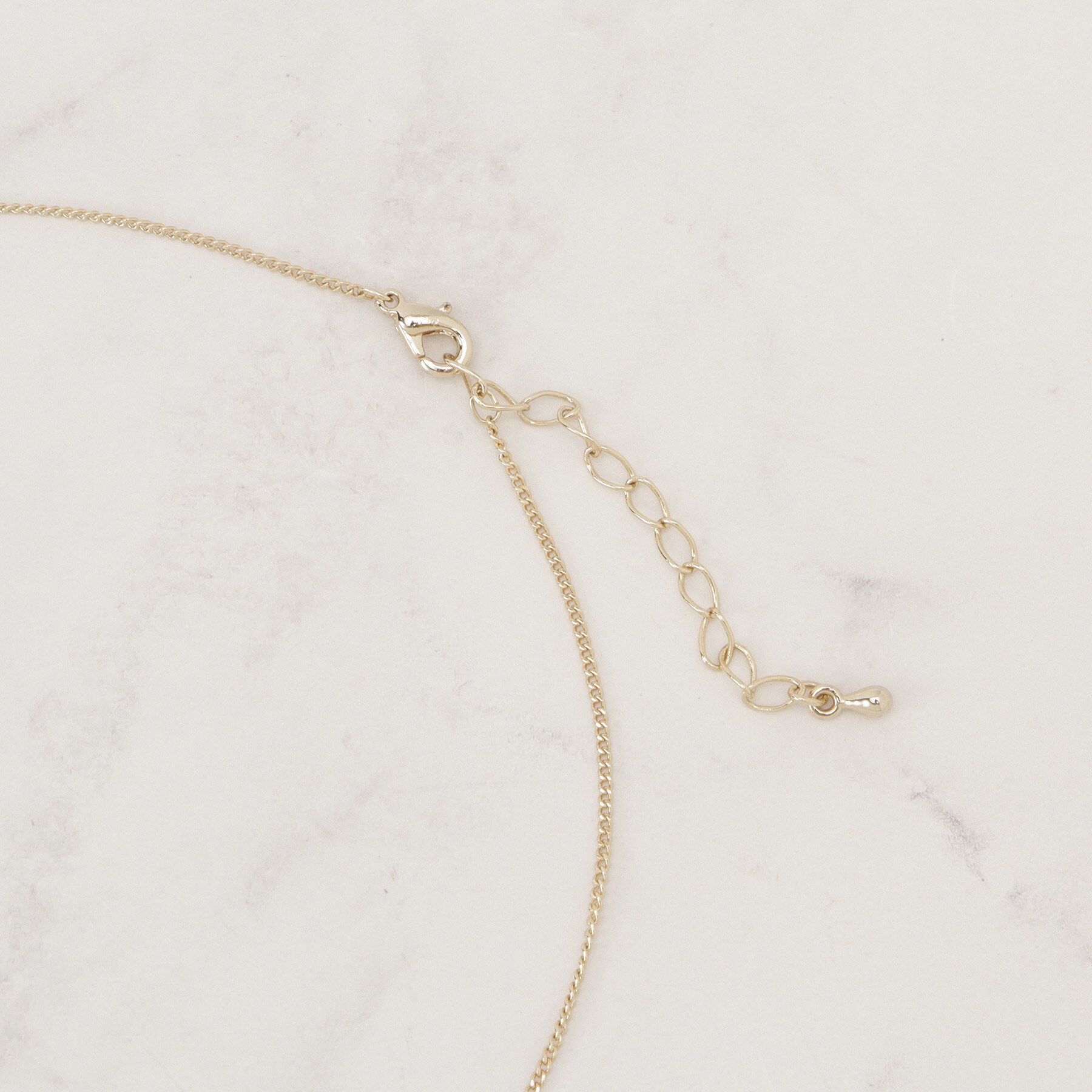 grove「ダブルしずくモチーフネックレス」|ネックレス|