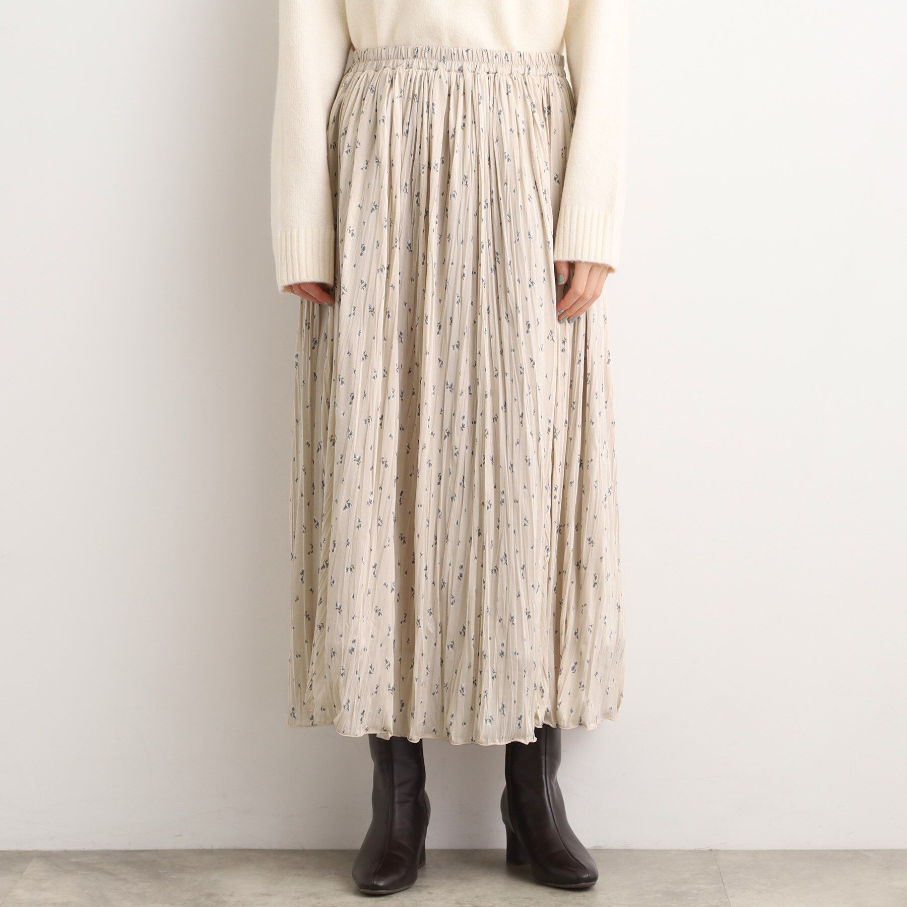 grove「花柄アソートプリーツスカート」|スカート|