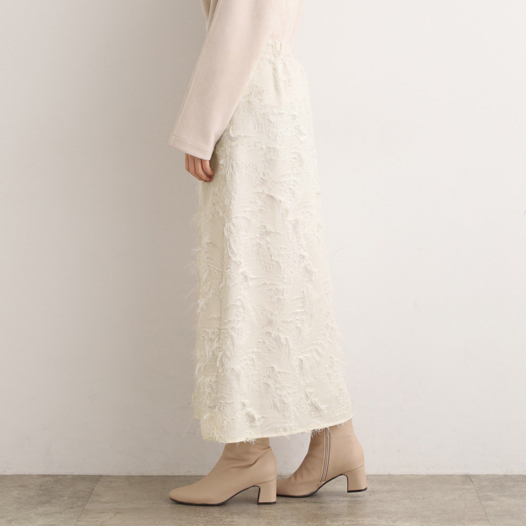 grove「纏うだけで気分が華やぐ　主役級シャギースカート」|スカート|