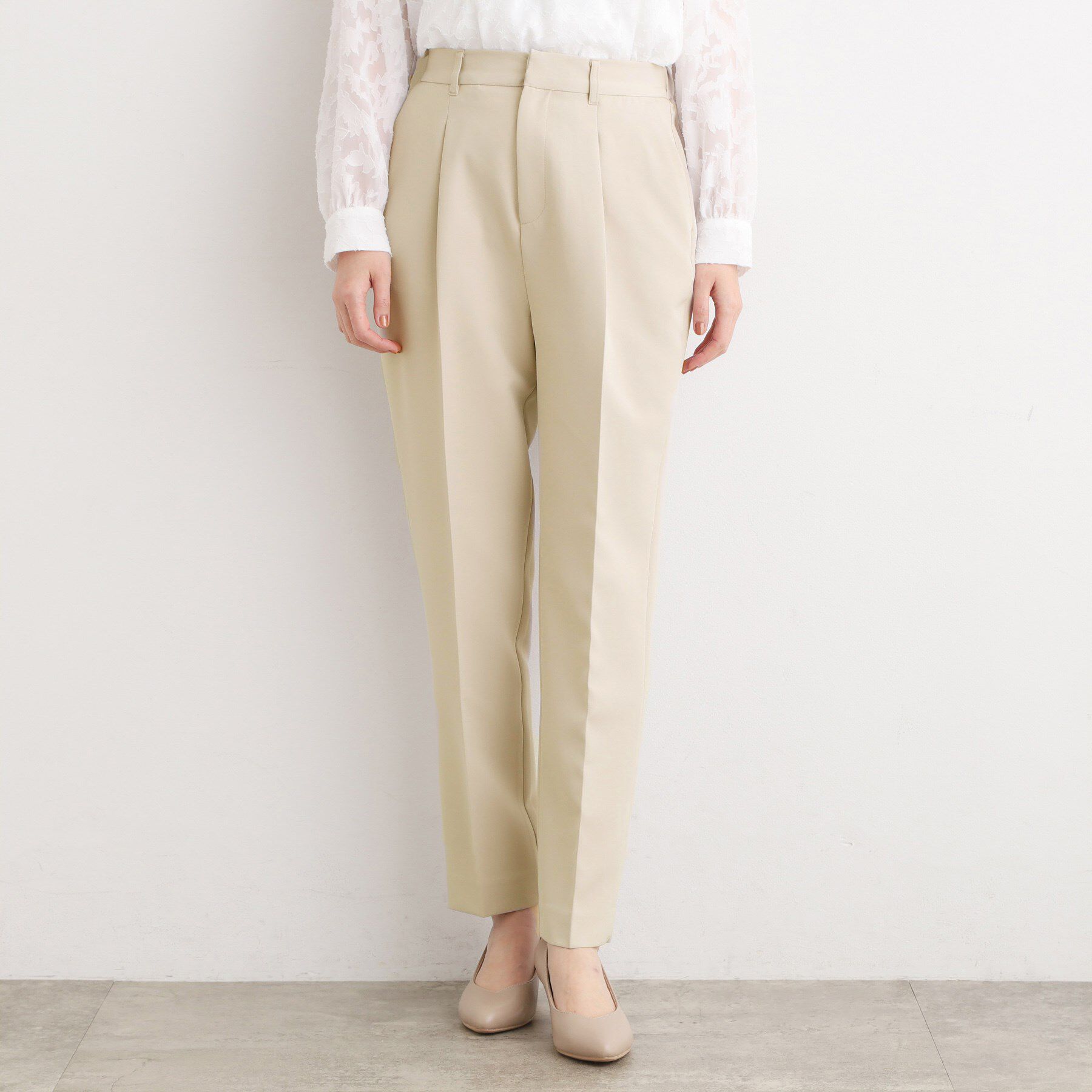 grove「【マシンウォッシュ／防シワ/SS-3L】ストレッチテーパードパンツ」|その他|