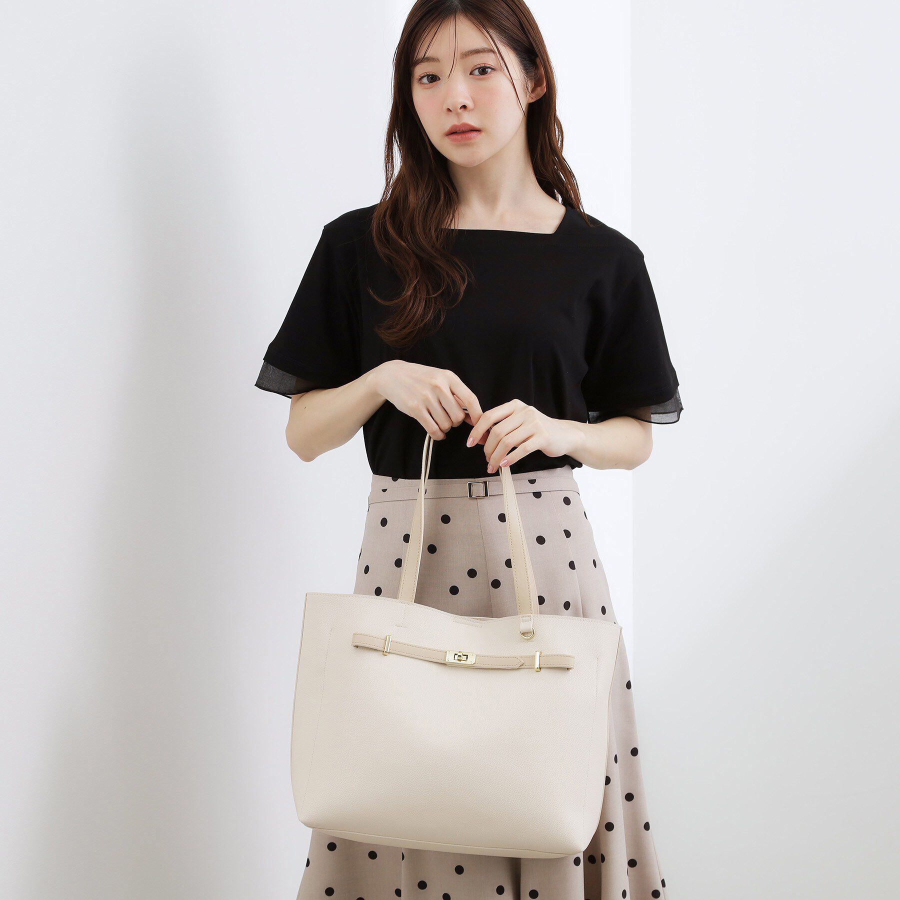 grove「【軽量・A4】ベルト3層トート」|トートバッグ|