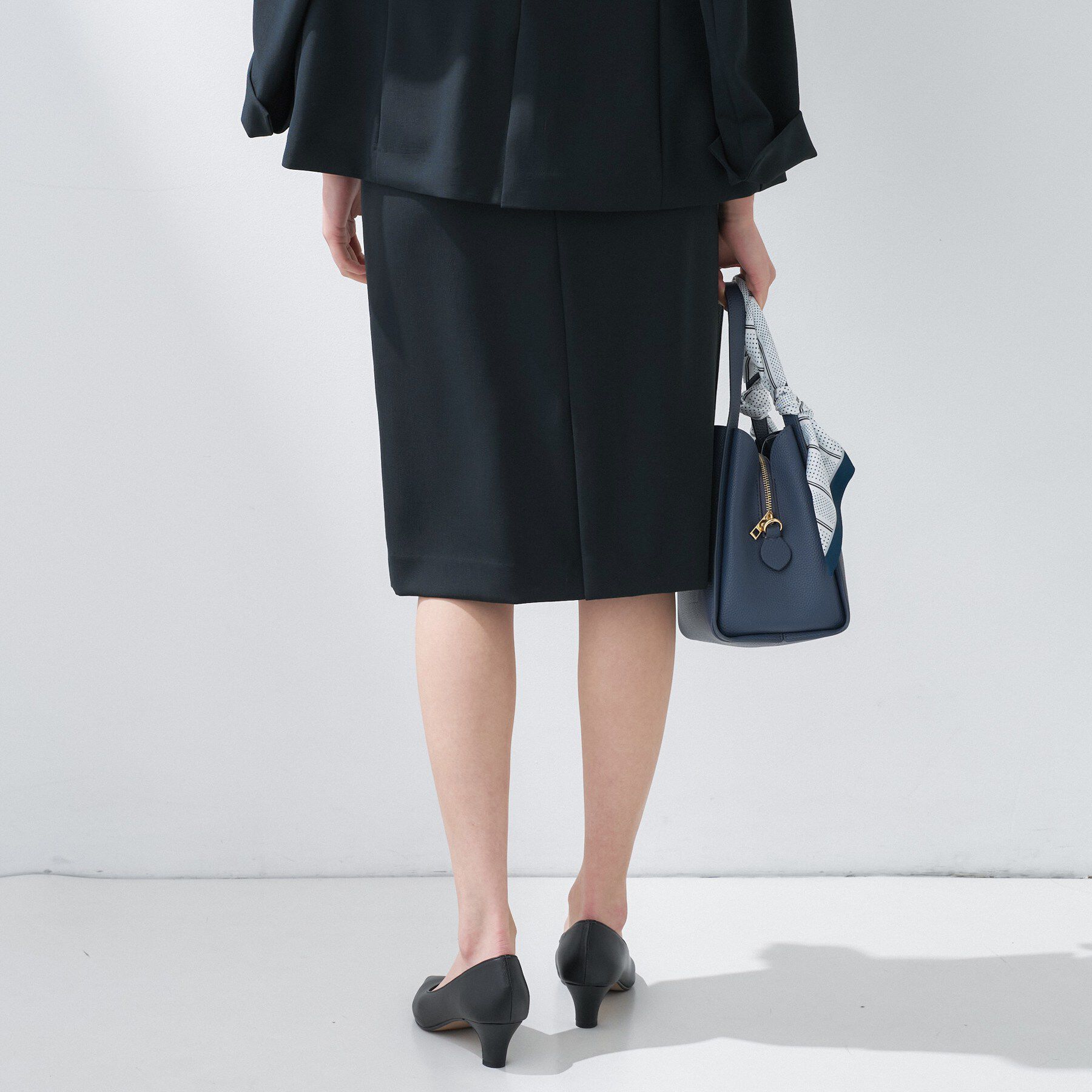INDIVI「【定番スーツ／UVケア／イージーケア／洗える】ウール調ストレートスカート」|スーツ|