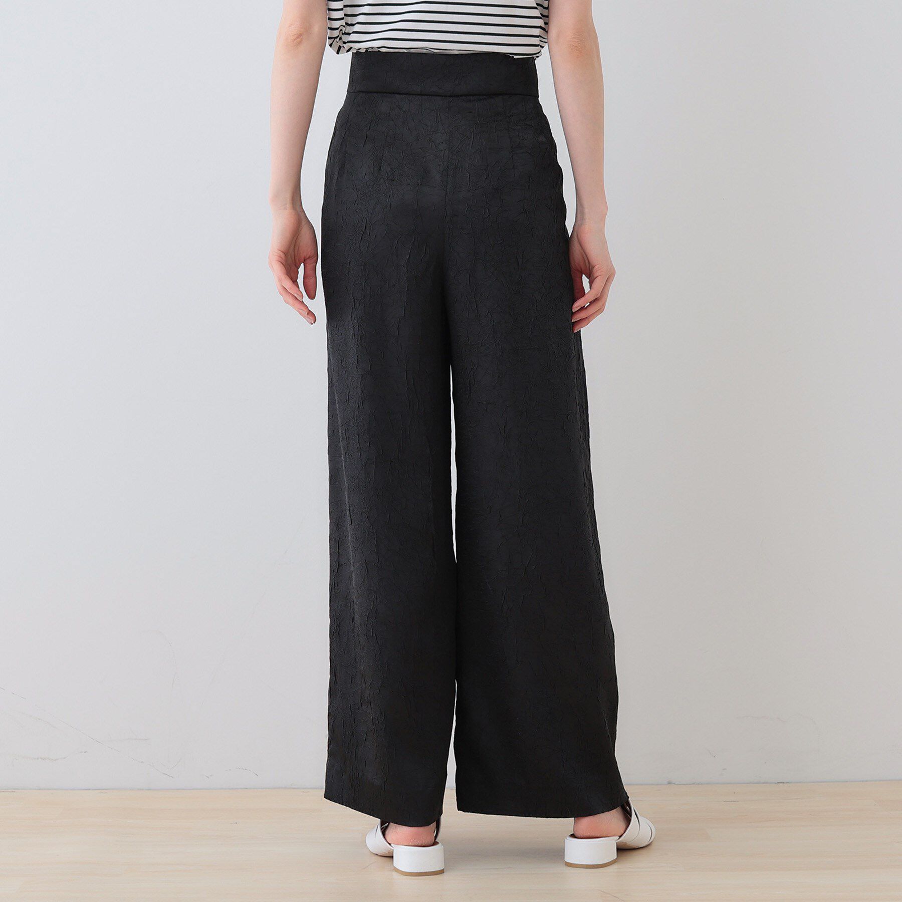 INDIVI「【サスペンダー付き】2WAYクラッシュサテンパンツ」|その他|