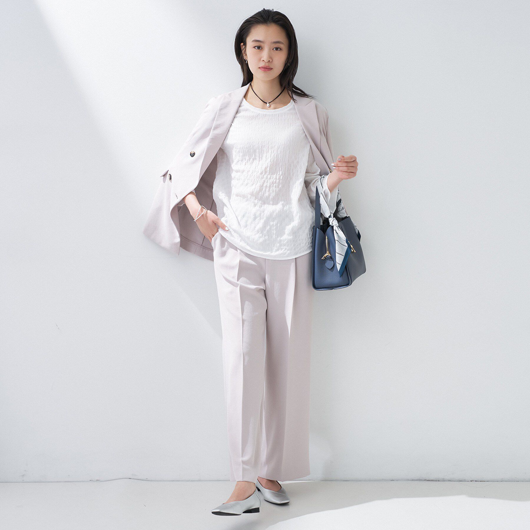 INDIVI「【2点セット／洗える】カセット服 キャミ＆ブラウス セットトップス」|その他|