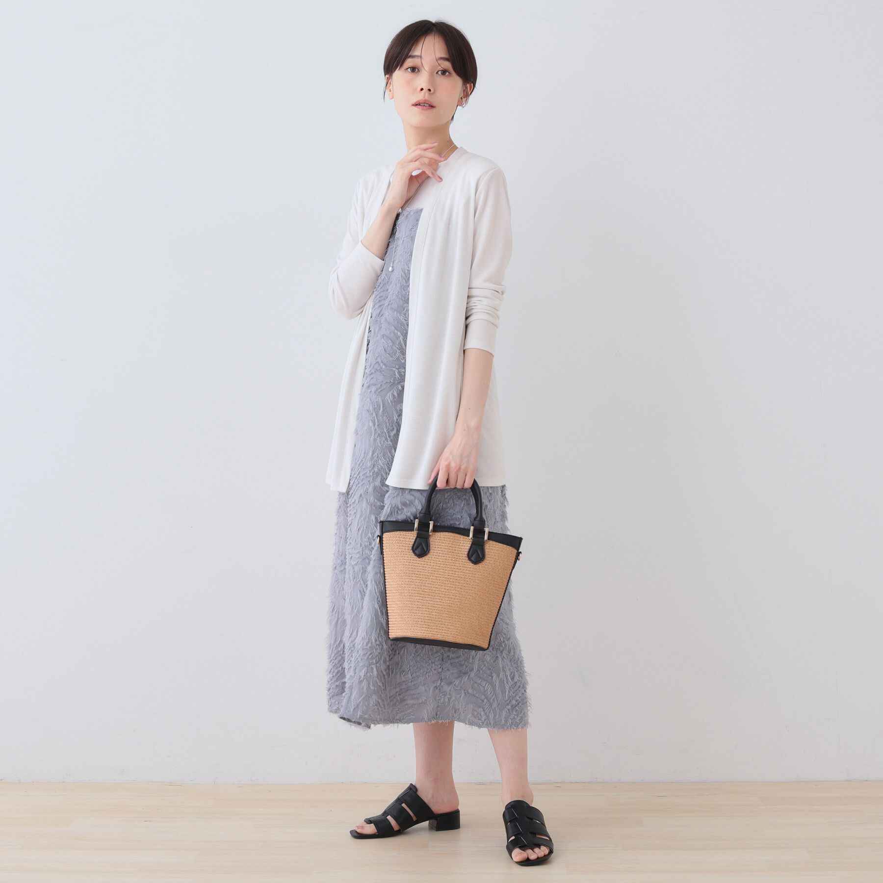 INDIVI「【UVケア／接触冷感】ベーシック着流しカーディガン」|カーディガン|