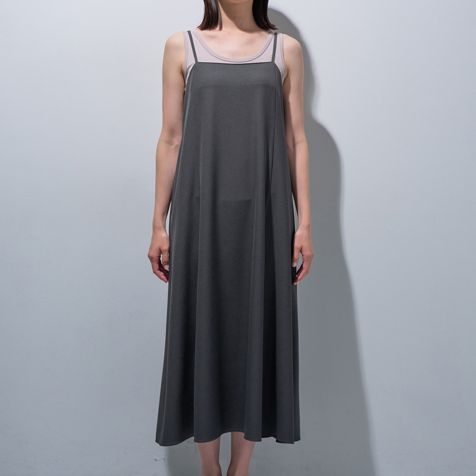 INDIVI「【UVケア】エアリージョーゼット キャミワンピース」|ワンピース|