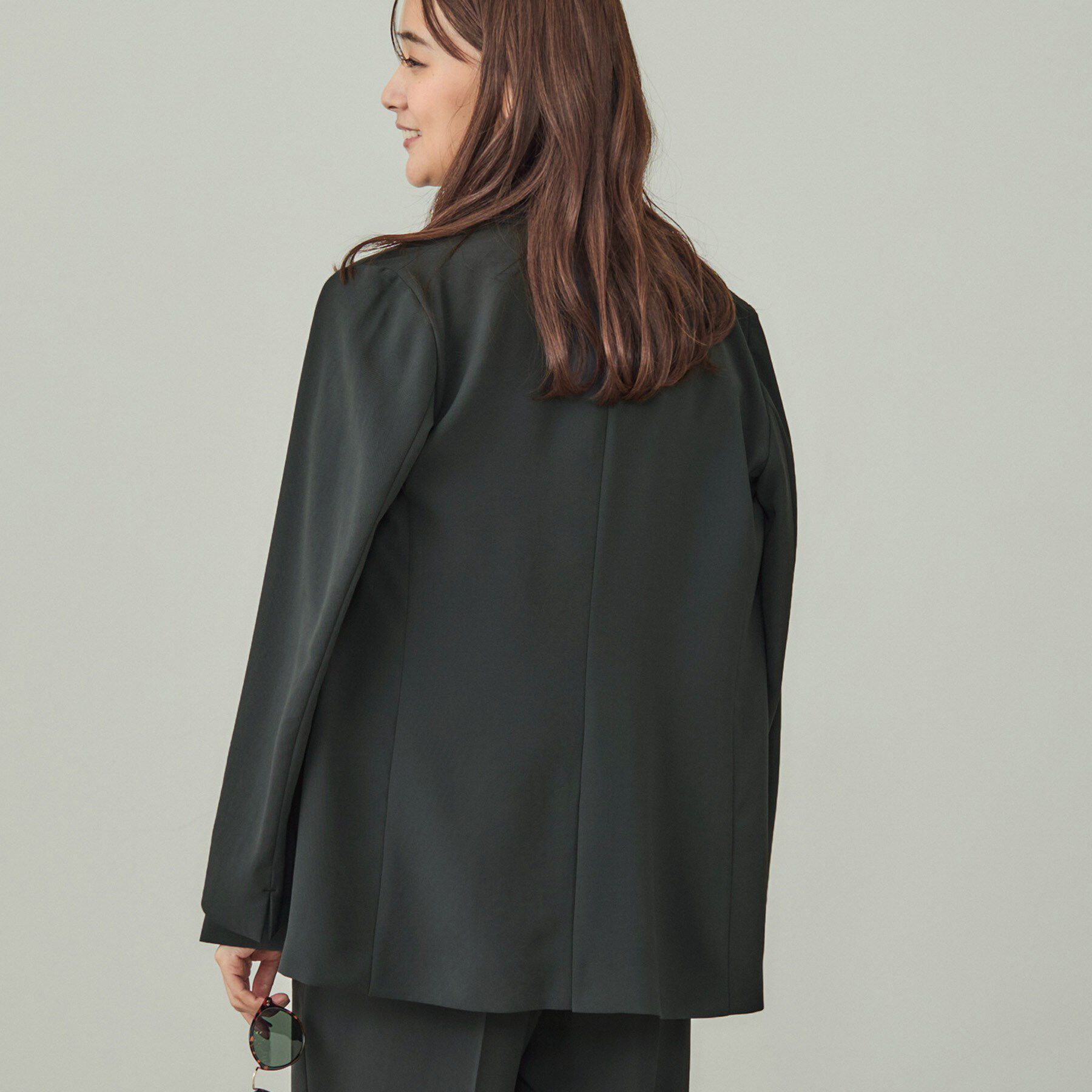 INDIVI「【軽く羽織れる！】ダブルジャケット」|テーラードジャケット|